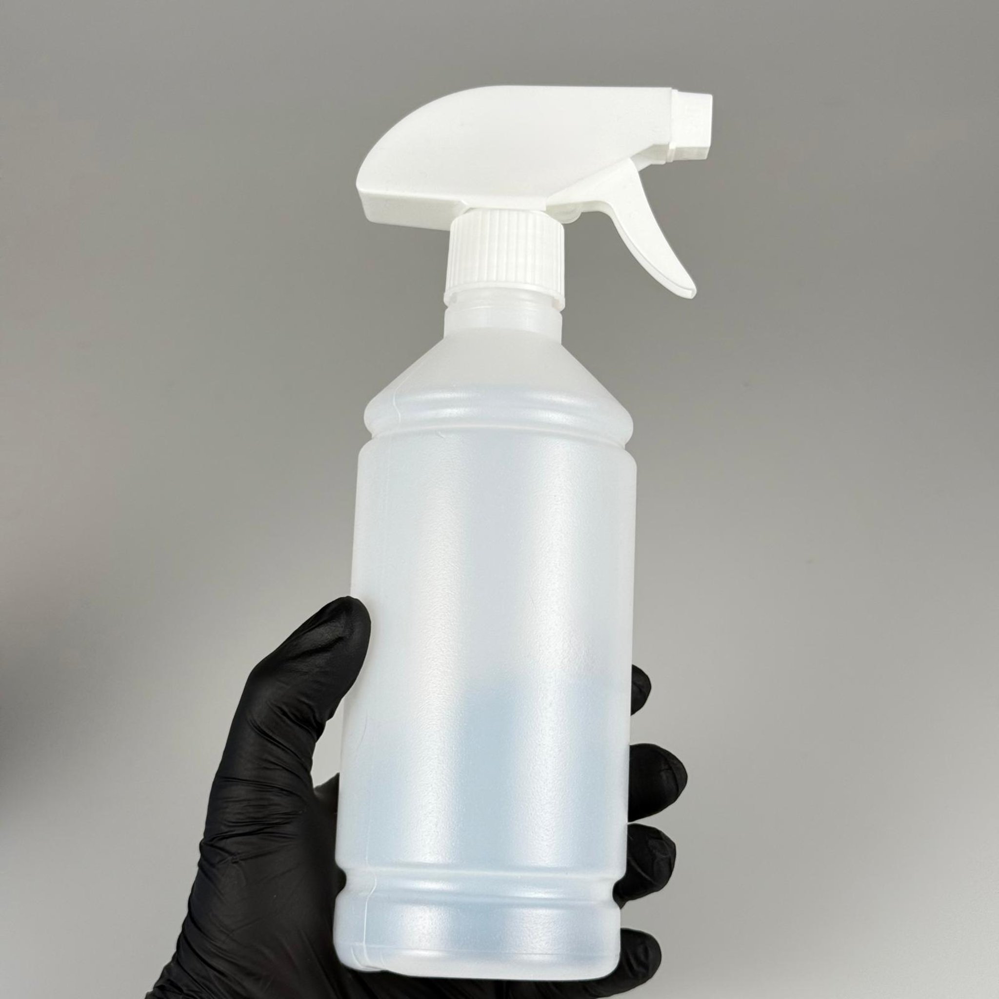 500 CC TİNER ŞİŞESİ - BEYAZ  TRİGER TETİK SPREYLİ - 500 ML KİMYASALA DAYANIKLI PLASTİK ŞİŞE - 0,5 LT POLİETİLEN ŞİŞE