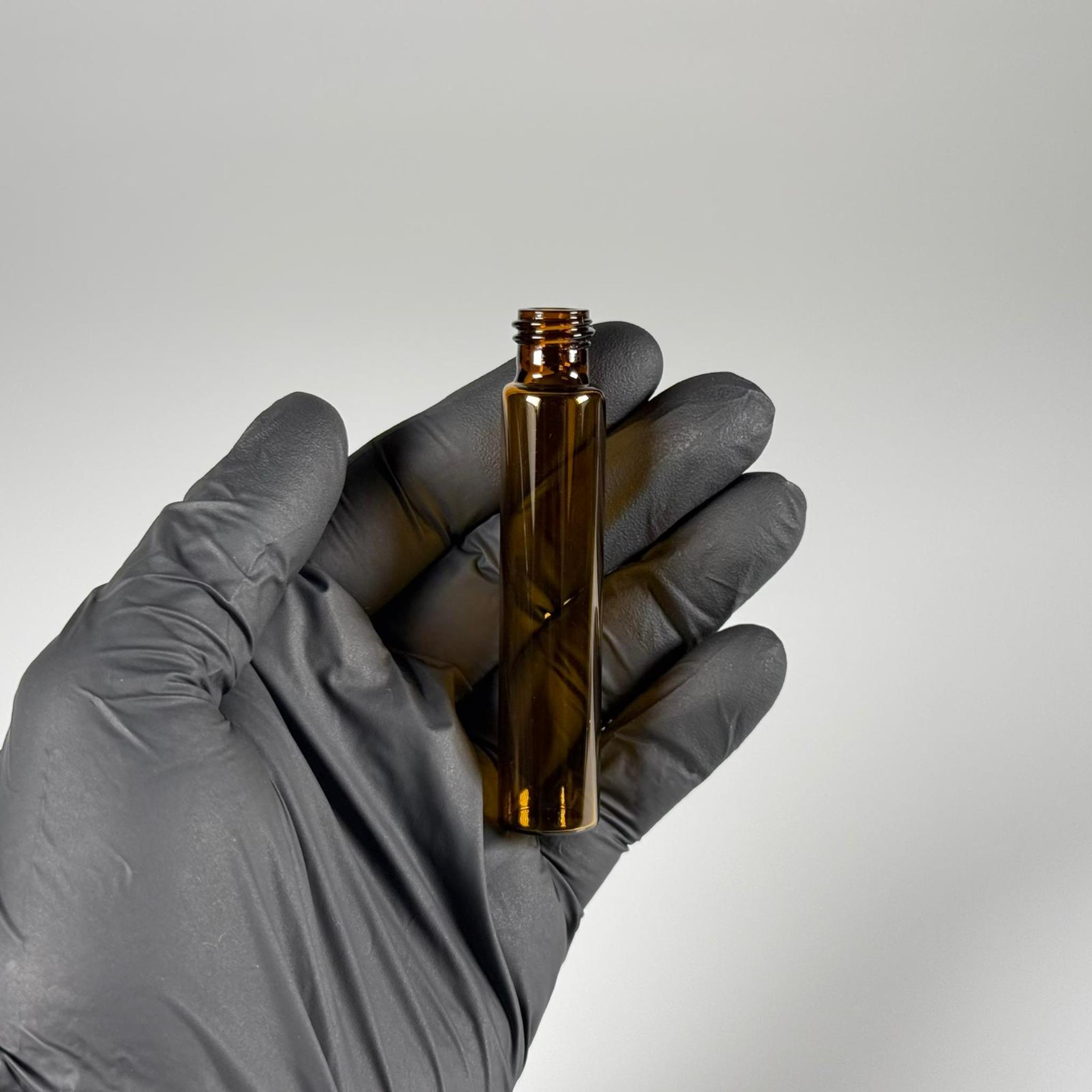 10 CC AMBER CAM ŞİŞE - 14 MM VİDALI AĞIZ - KAPAKSIZ 10 ML CAM ŞİŞE