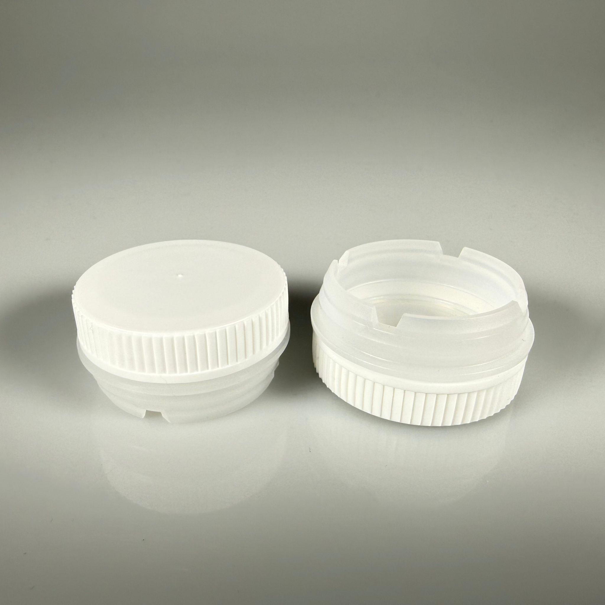 42 MM BEYAZ TENEKE KAPAK - (42 MM DELME ÇAPI OLAN TENEKELER İÇİN VİDALI TENEKE KAPAĞI) VUP / SK43 BERİCAP