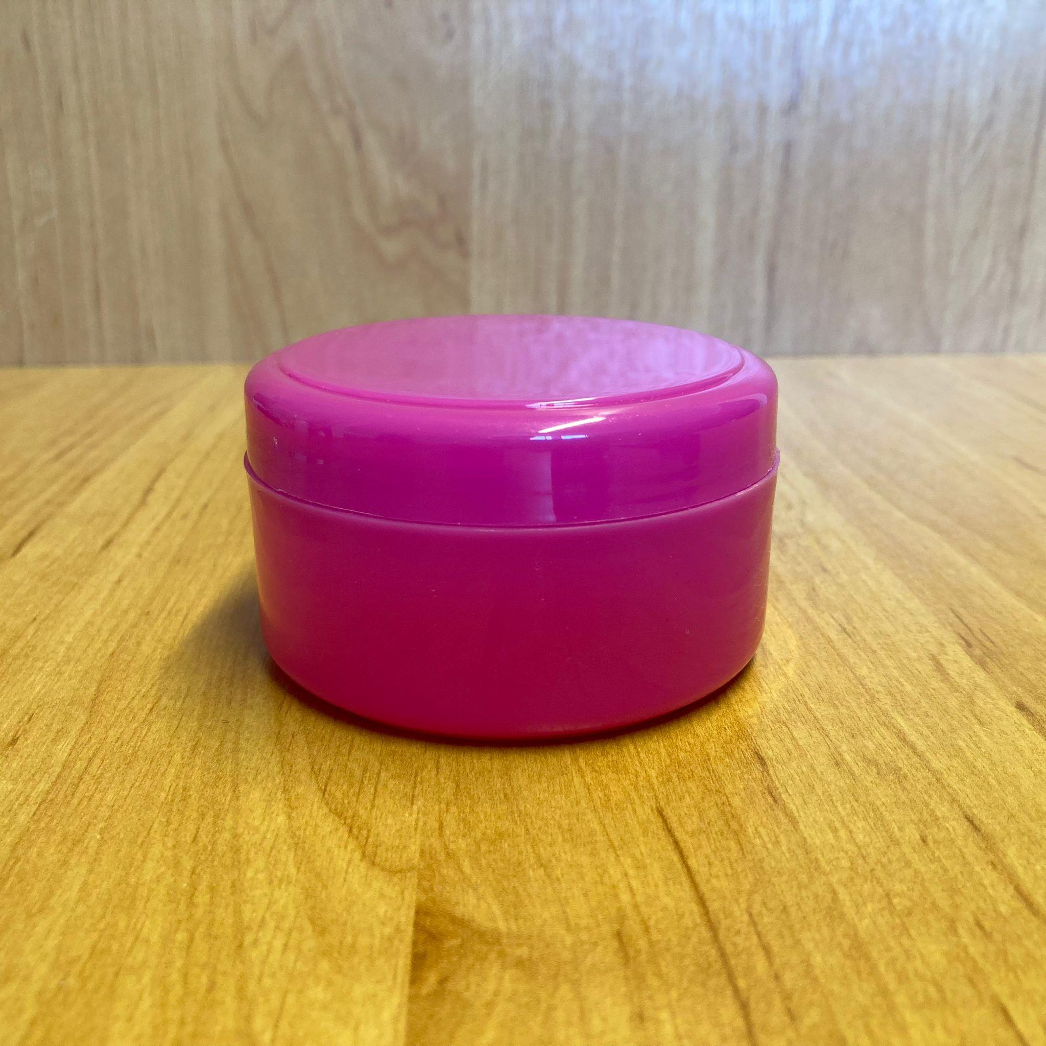 125 CC PLASTİK KAVANOZ - PEMBE - 125 ML PLASTİK KOZMETİK KAVANOZ - KREM KAVANOZU