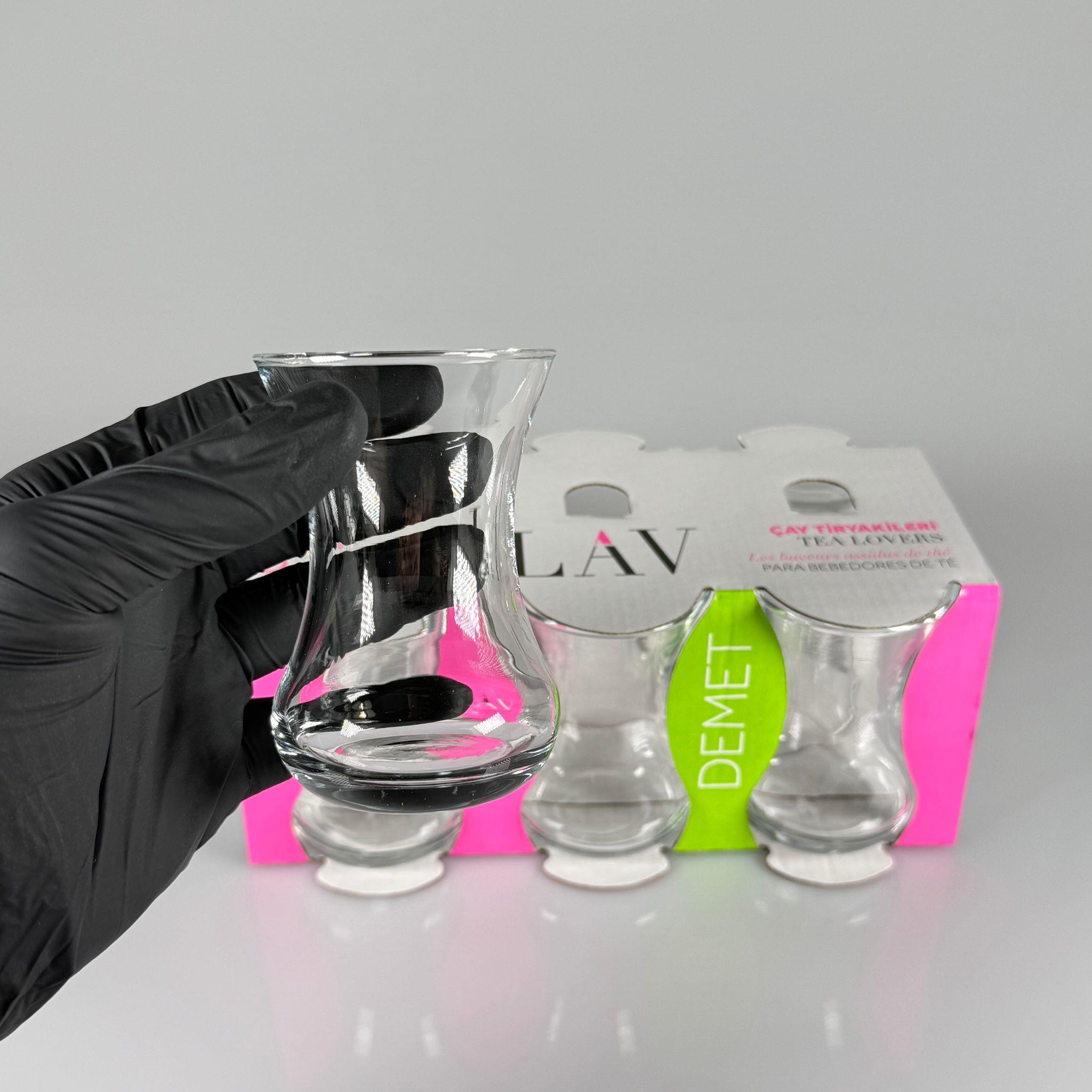 LAV DMT303 DEMET İnce Belli 6'lı Çay Bardağı - LAV ÇAY BARDAK