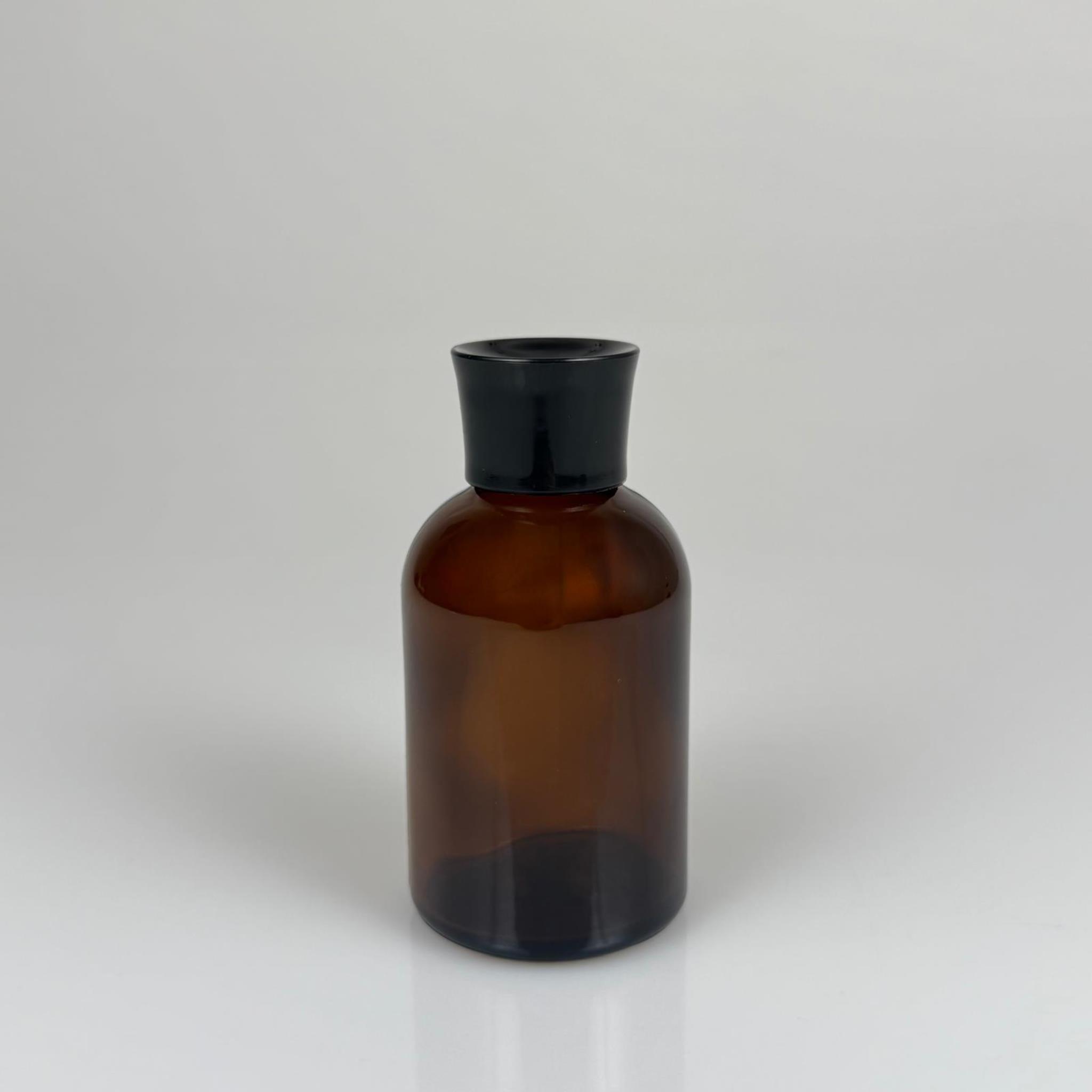 100 CC AMBER CAM BAMBU ODA KOKUSU ŞİŞESİ - 100 ML ÇUBUKLU BAMBU ODA KOKUSU ŞİŞESİ - DİFÜZÖR ŞİŞE- CAM ŞİŞE + SİYAH LÜX KAPAK + SİYAH TIPA