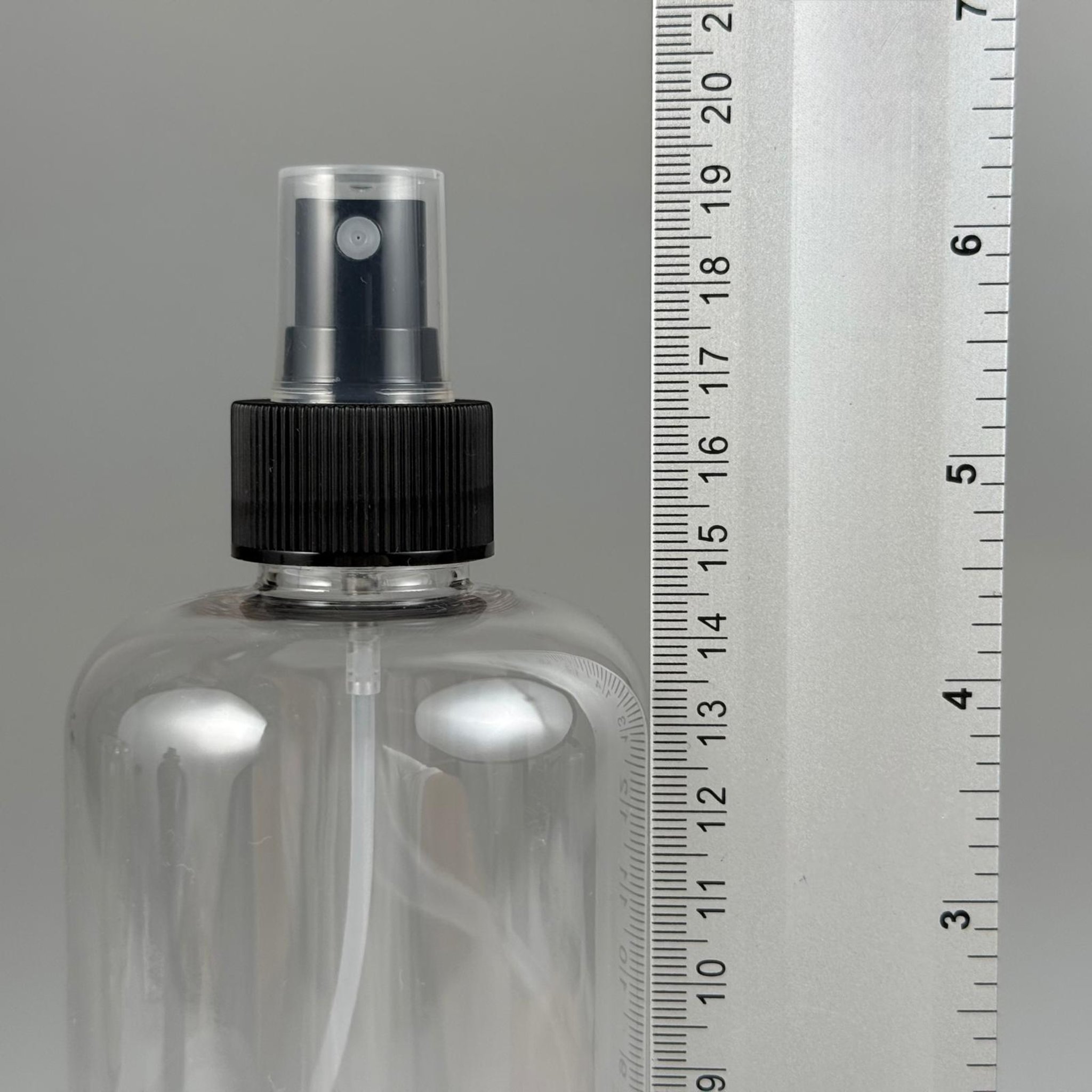 500 CC UZUN SİLİNDİR PET ŞİŞE KALIN (26 GR) - SİYAH PARMAK SPREYLİ - 500 ML PET ŞİŞE