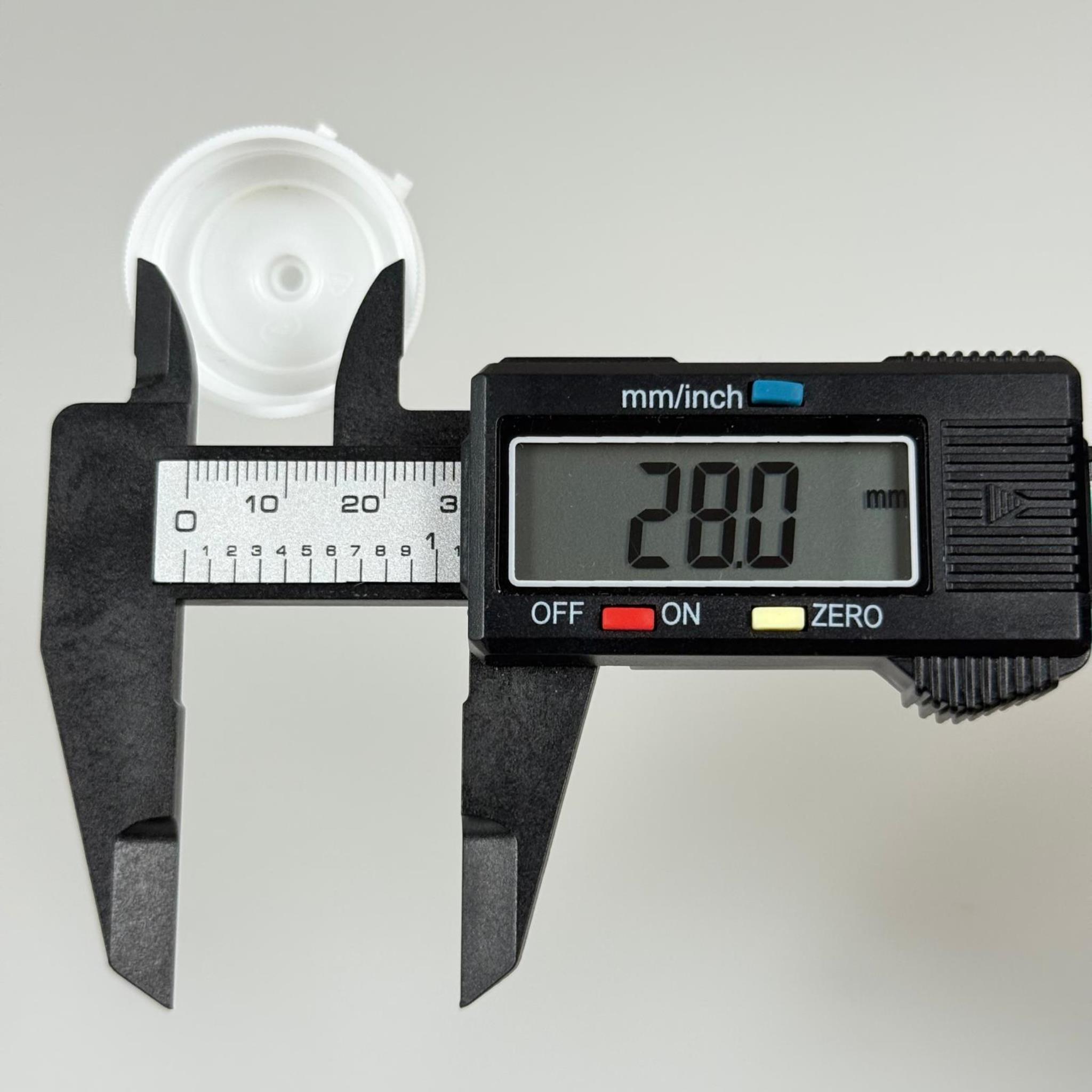 28 MM FLİPTOP KAPAK BEYAZ - AÇILIR KAPANIR KAPAK (CAM ŞİŞE VE PET ŞİŞE UYUMLU)