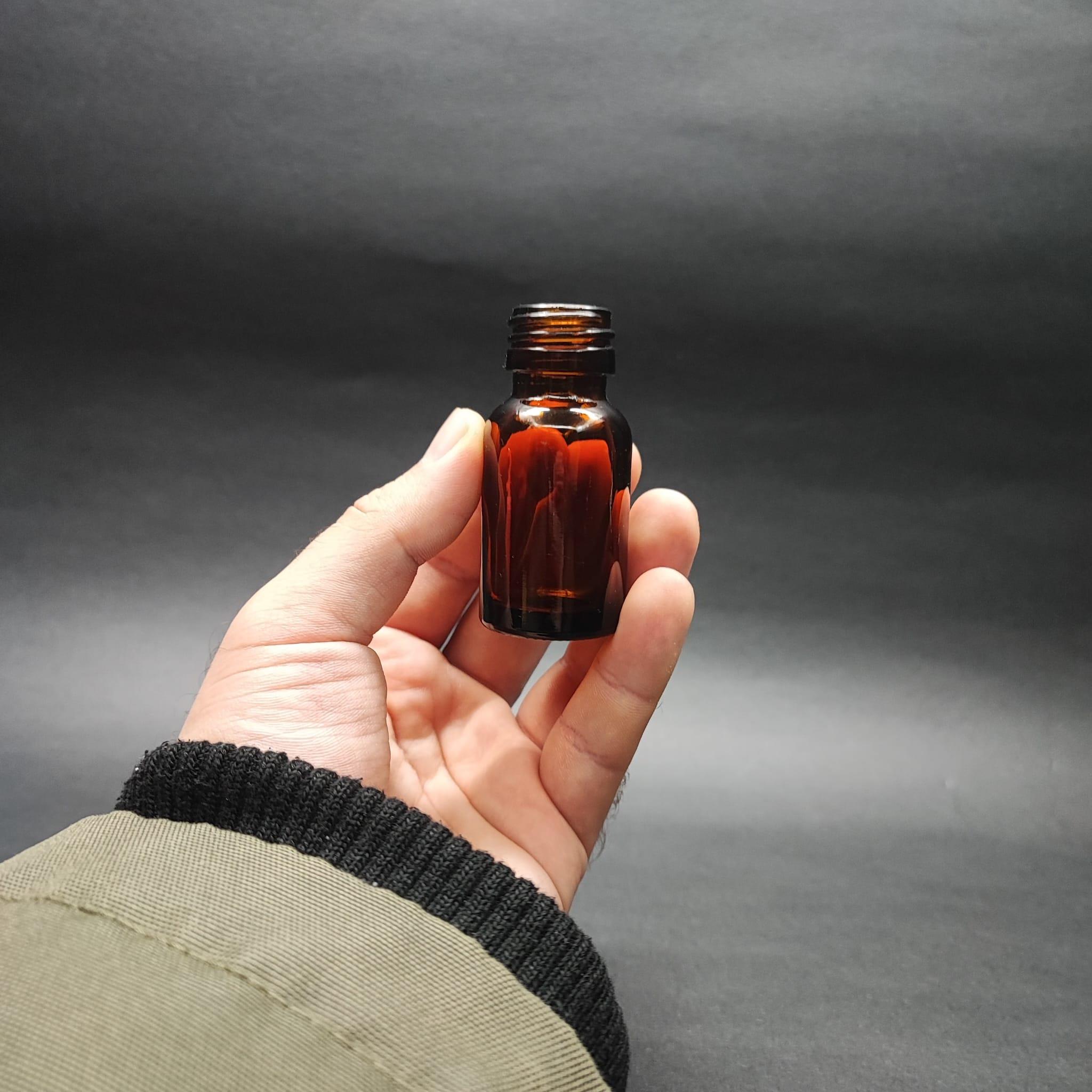 20 CC AMBER CAM ŞİŞE - 22 AĞIZ KAPAKSIZ - 20 ML KAHVERENGİ CAM ŞİŞE