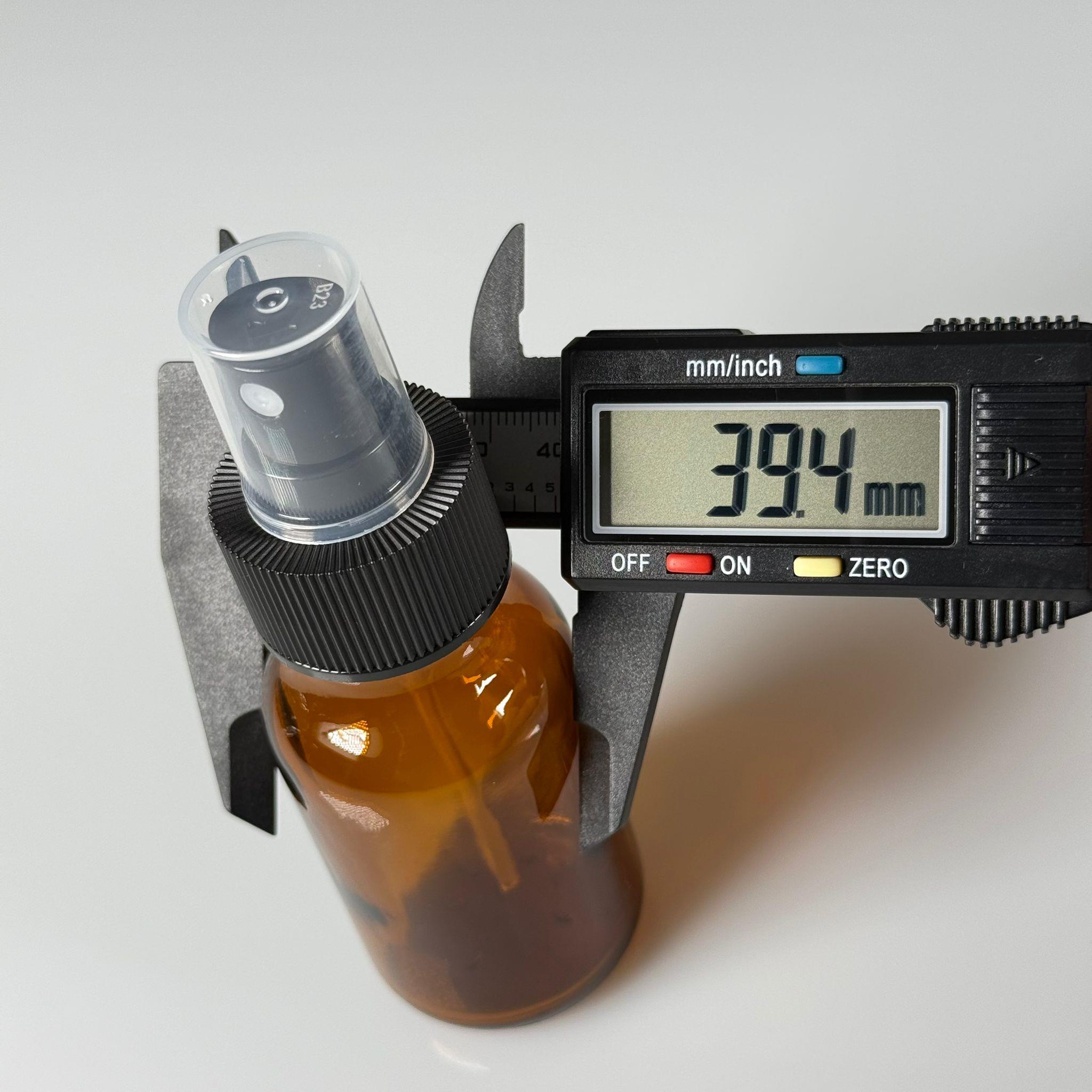 50 CC AMBER SİYAH SPREY BAŞLIKLI CAM ŞİŞE - 50 ML KAHVERENGİ FISFIS KAPAKLI ŞİŞE