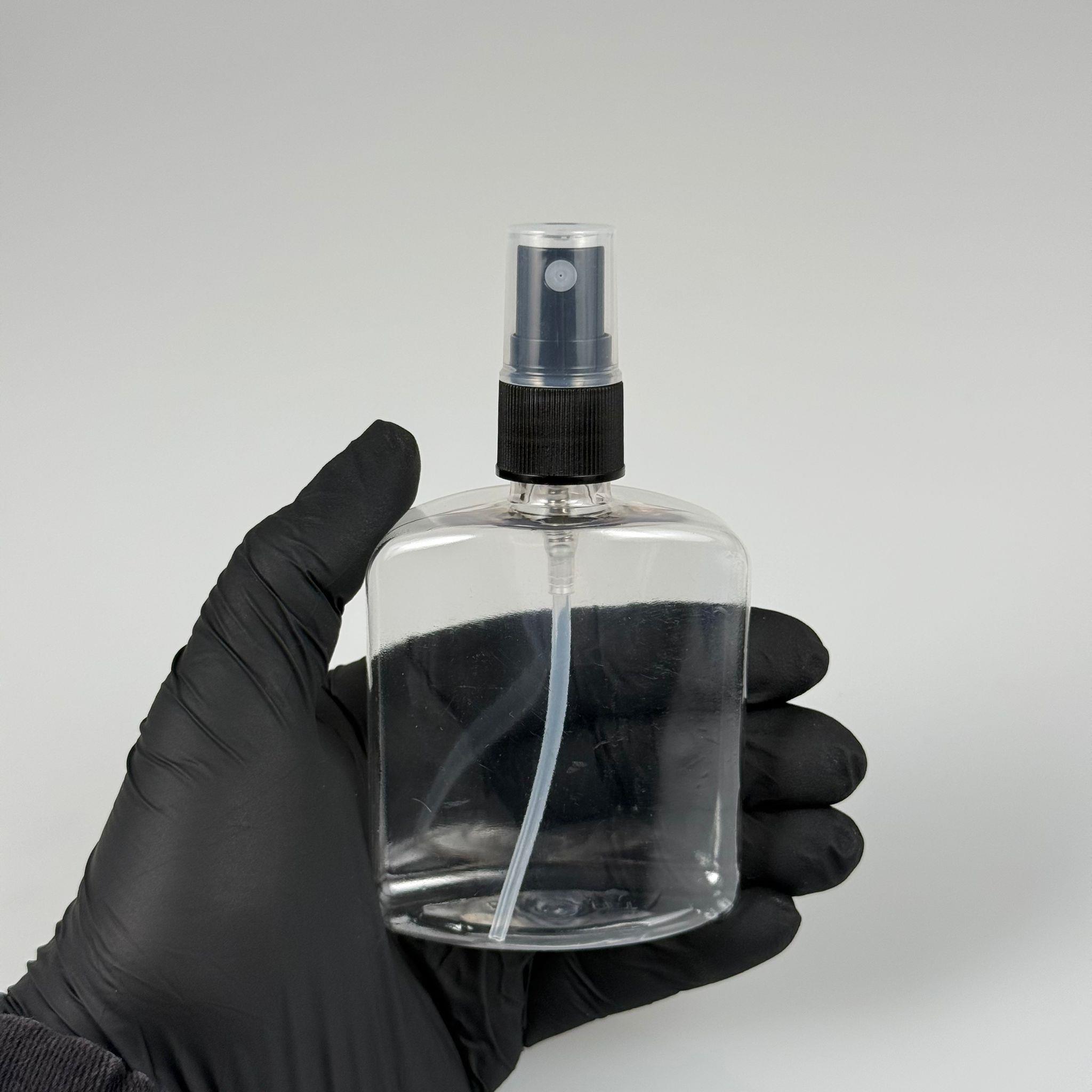 100 CC YASSI PLASTİK ŞİŞE - SİYAH SPREYLİ - 100 ML SPREYLİ PET ŞİŞE