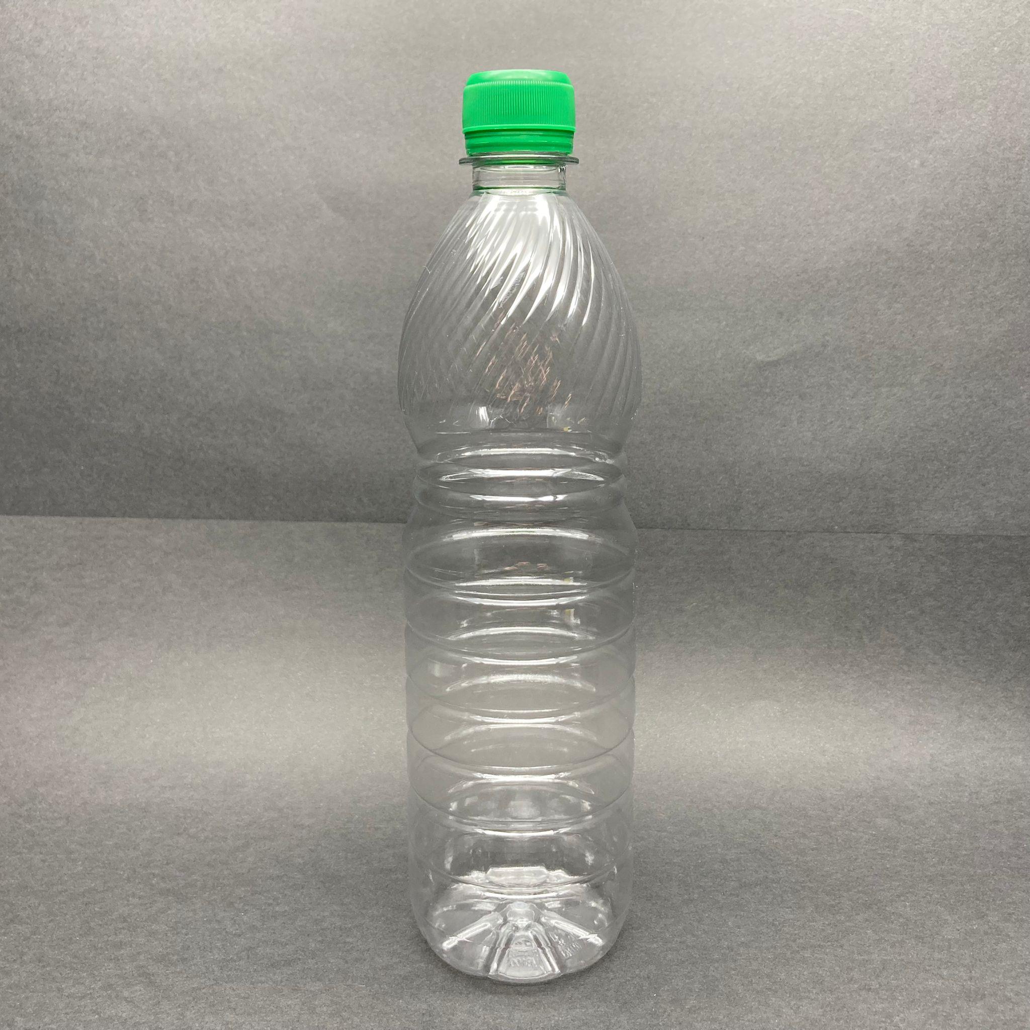750 CC PET ŞİŞE - YEŞİL KİLİTLİ KAPAKLI - 750 ML PLASTİK ŞİŞE