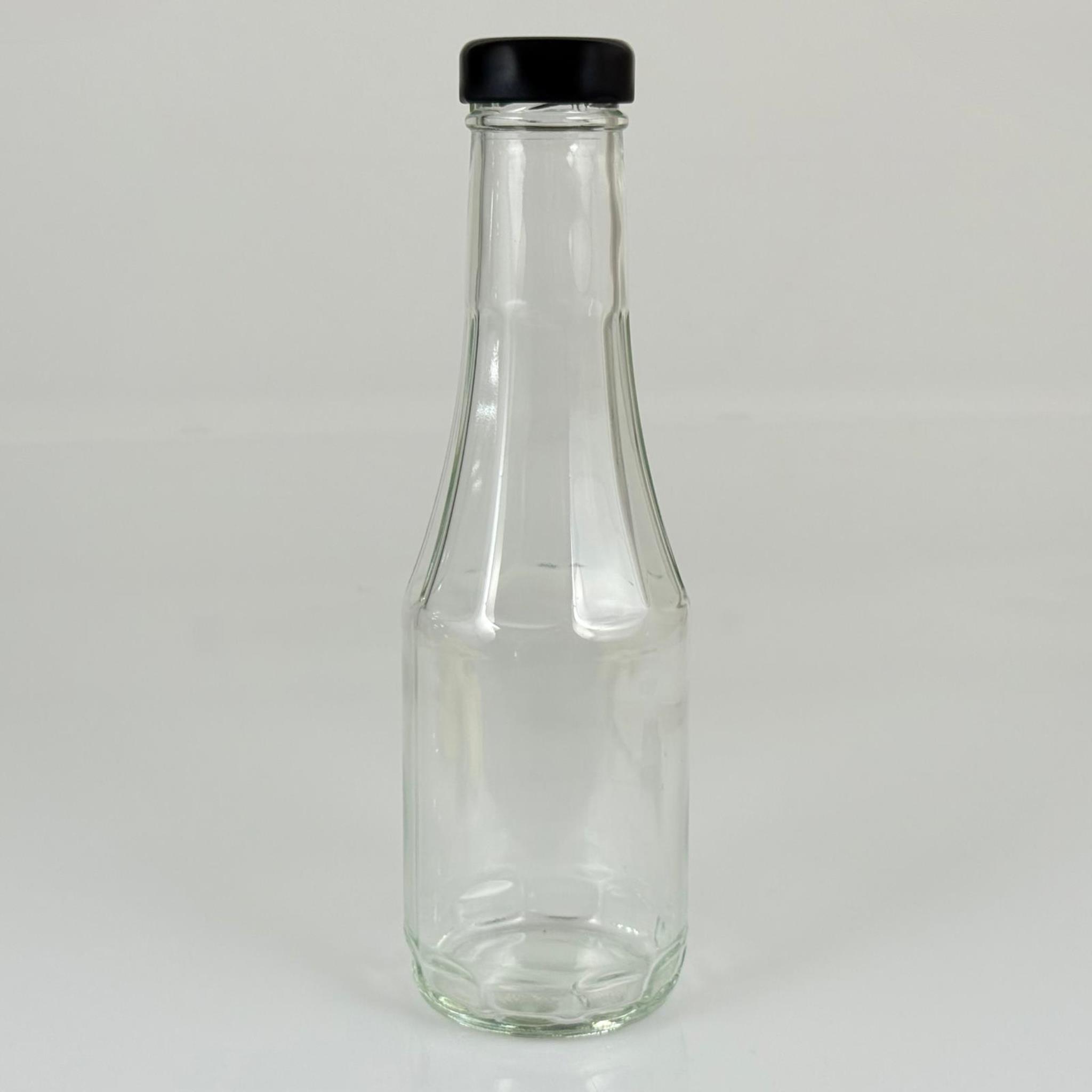 500 CC PAŞABAHÇE CAM ŞİŞE - SİYAH METAL KAPAKLI - 500 ML CAM ŞİŞE - KONSERVEYE, SICAK DOLUMA, SİRKE YAPIMINA UYGUN CAM ŞİŞE