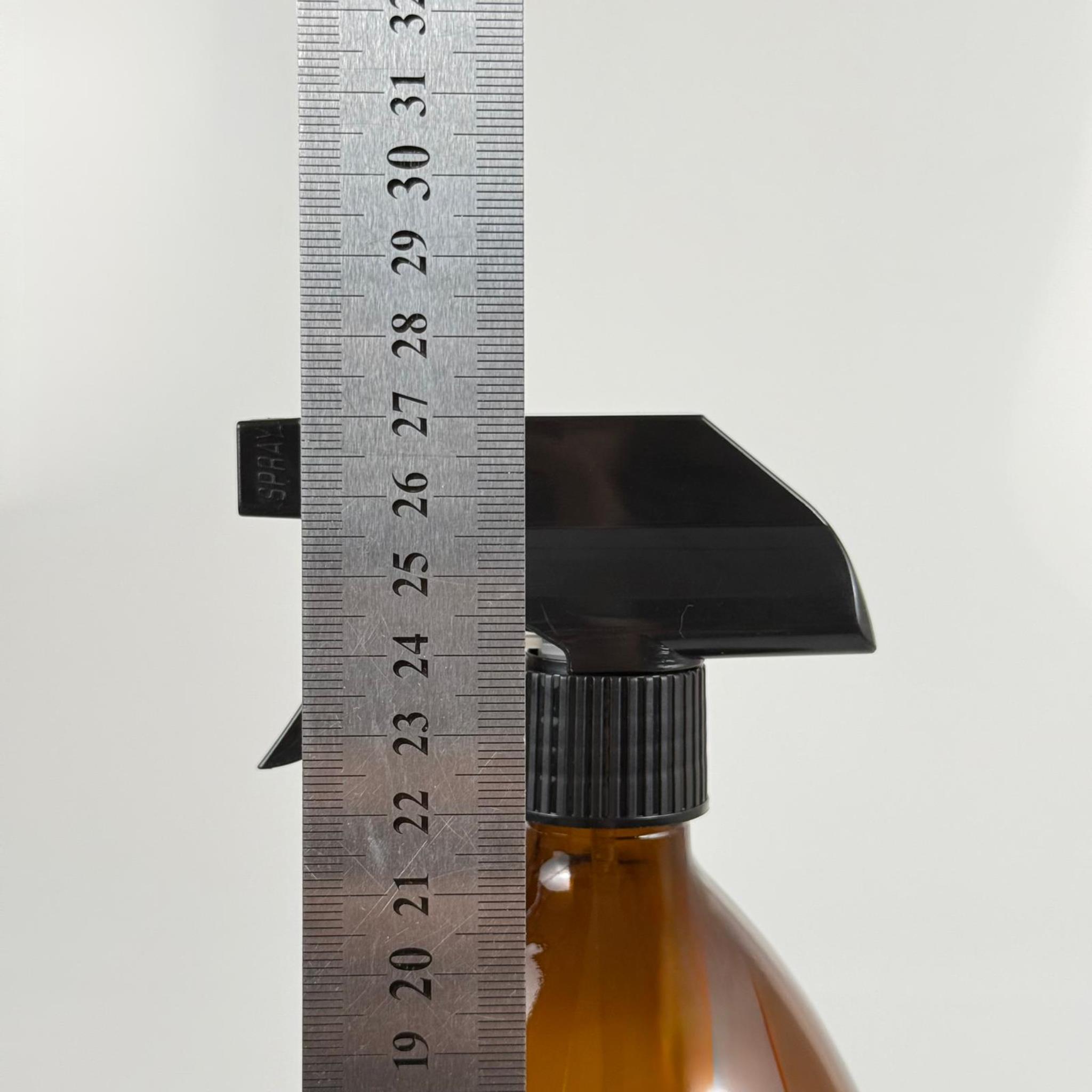 1000 CC AMBER TOMBUL ÖZEL SERİ CAM ŞİŞE - SİYAH TETİK TRİGER SPREYLİ - 1000 ML CAM ECZA ŞİŞESİ - KAHVERENGİ