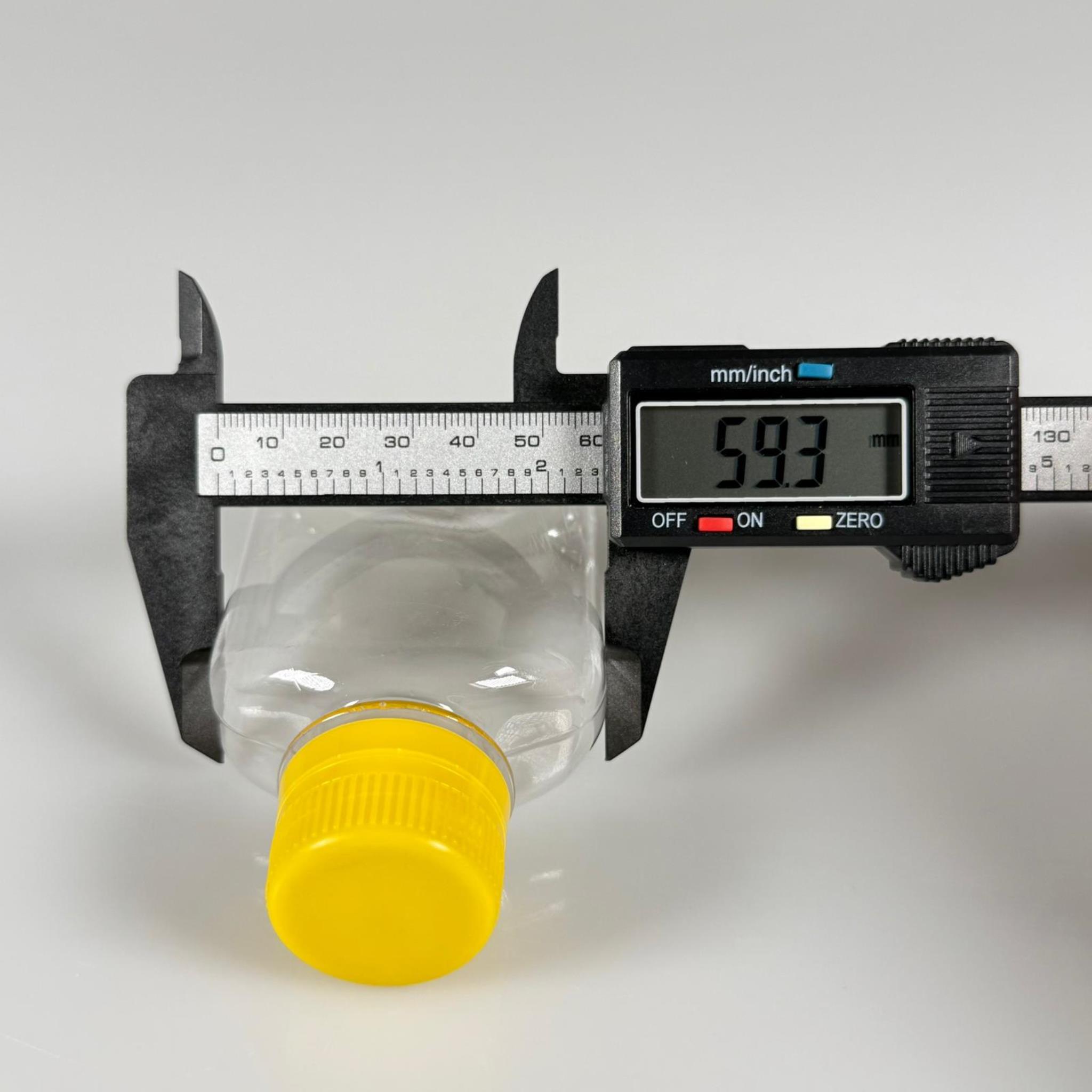 100 CC KİLİTLİ CONTALI KAPAKLI PLASTİK ŞİŞE - 100 ML PET ŞİŞE KALIN (15 GR) - ELLE KAPATARAK KİLİTLENİR SIZDIRMAZ SARI KAPAK - NUMUNE ŞİŞESİ