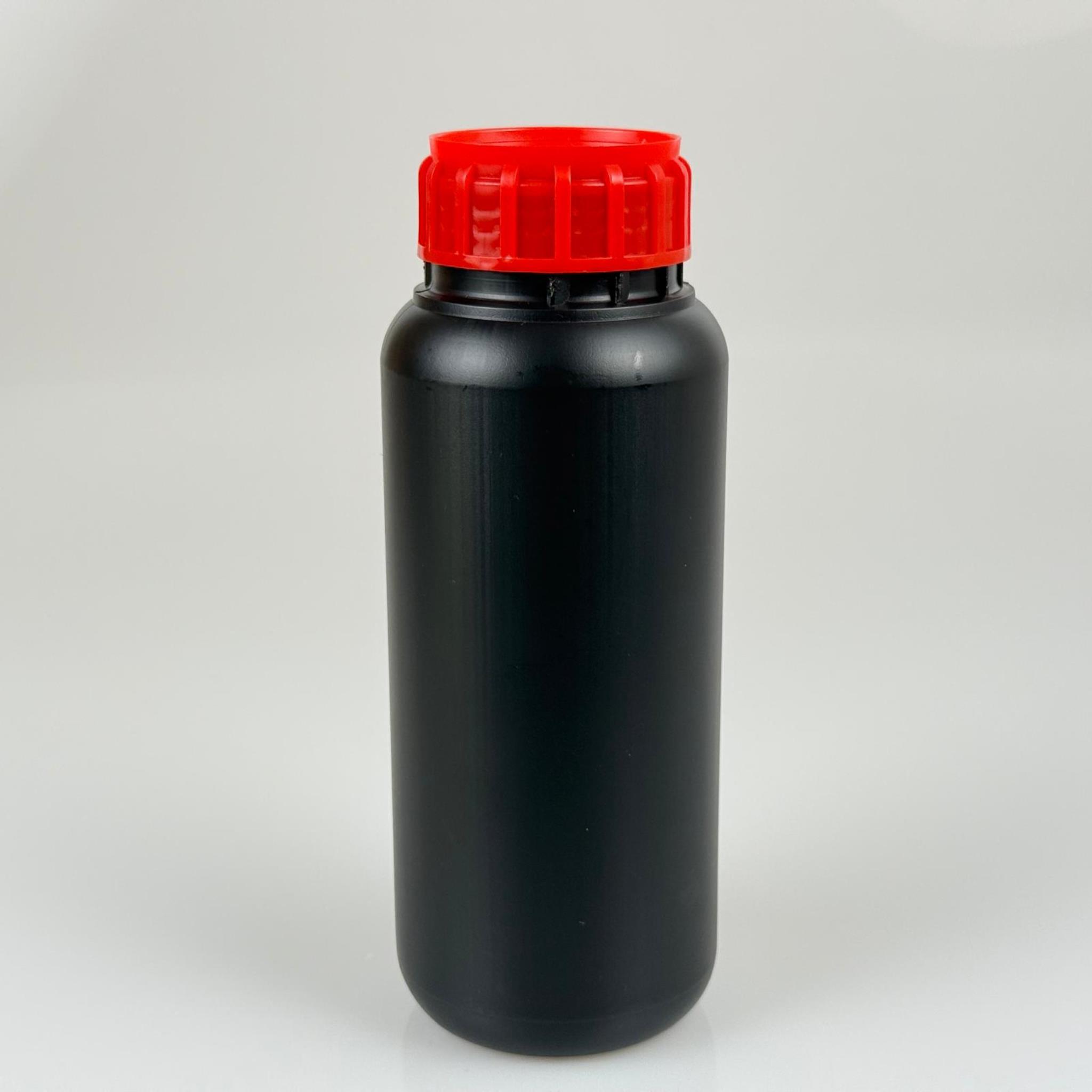 0,5 LT ZİRAİ İLAÇ BİDONU SİYAH + KIRMIZI ALÜMİNYUM FOLYOLU İNDİKSİYON CONTA SK50 KAPAK - 500 CC PE POLİETİLEN TARIM BİDON