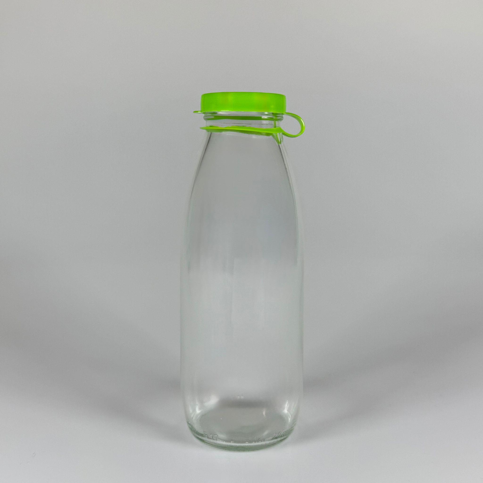 NOSTALJİ ESKİ TİP CAM AYRAN ŞİŞESİ - SÜT, LİMONATA, ŞIRA. ŞERBET. MEYVE SUYU, EV YAPIMI MEŞRUBAT, SMOOTHIE, KOKTEYL VB KAFETERYA, RESTORAN, EV KULLANIMI VB İÇİN - YEŞİL GEÇME KAPAKLI 500 CC BOŞ CAM ŞİŞELERİ