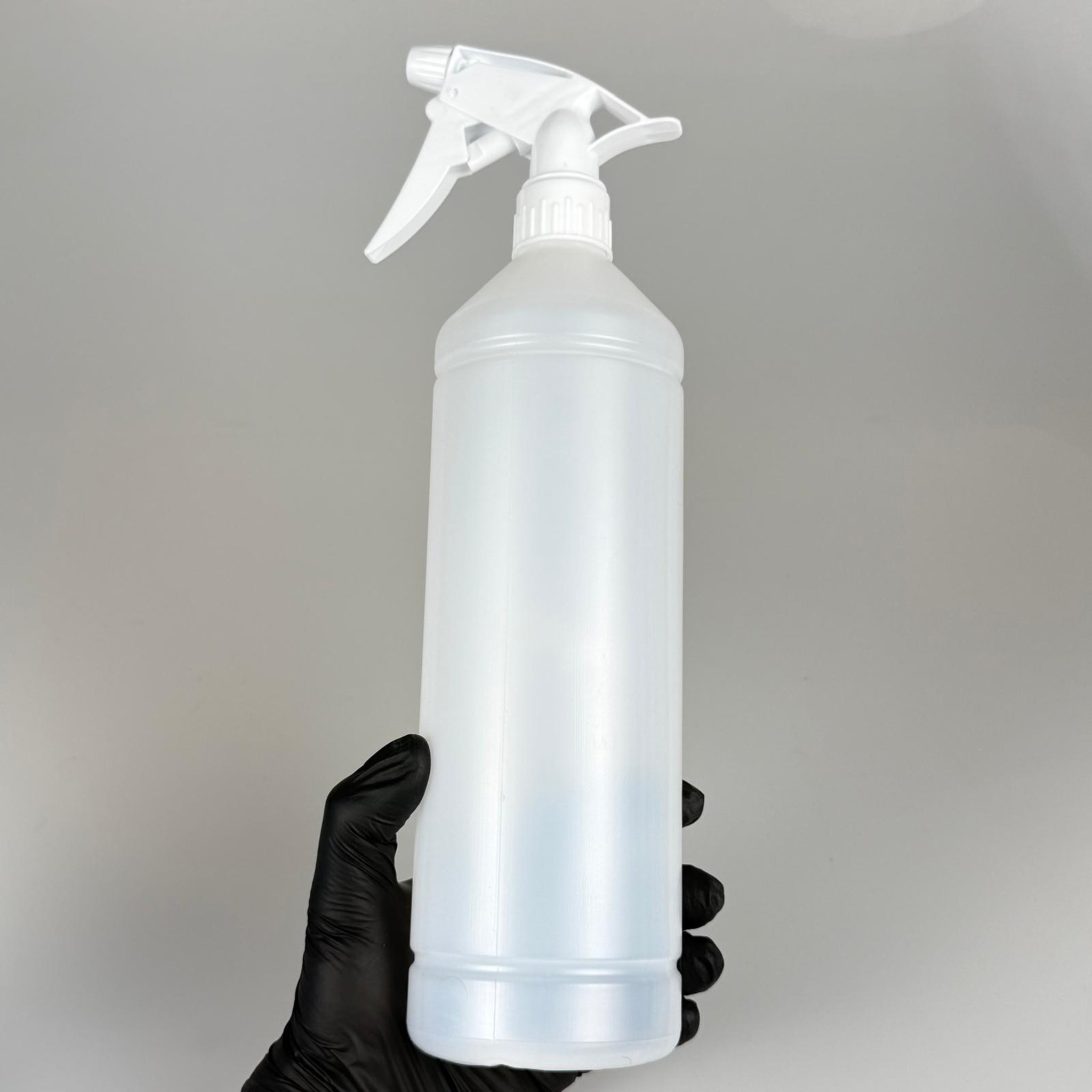1000 CC TİNER ŞİŞESİ - BEYAZ DOZAJLI KİMYASALA DAYANIKLI TRİGER TETİK SPREYLİ - 1000 ML KİMYASALA DAYANIKLI PLASTİK ŞİŞE - 1 LT POLİETİLEN ŞİŞE - UZUN