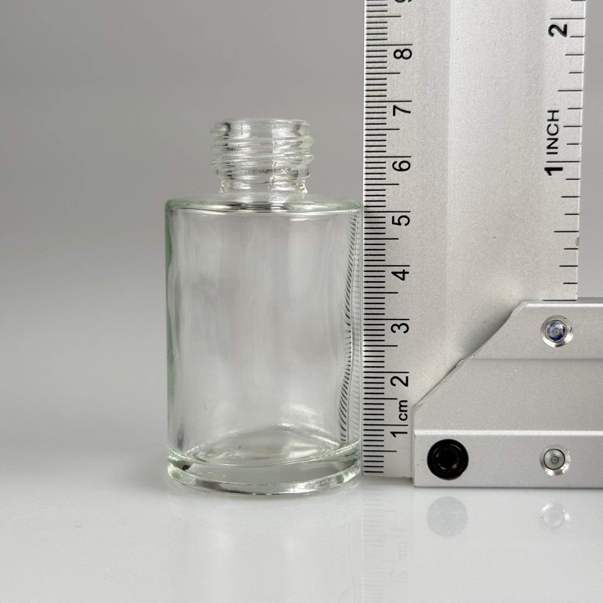 30 CC OMUZLU ŞEFFAF CAM ŞİŞE - 20 AĞIZ - 30 ML KÜT BOYUNLU CAM SERUM ŞİŞESİ