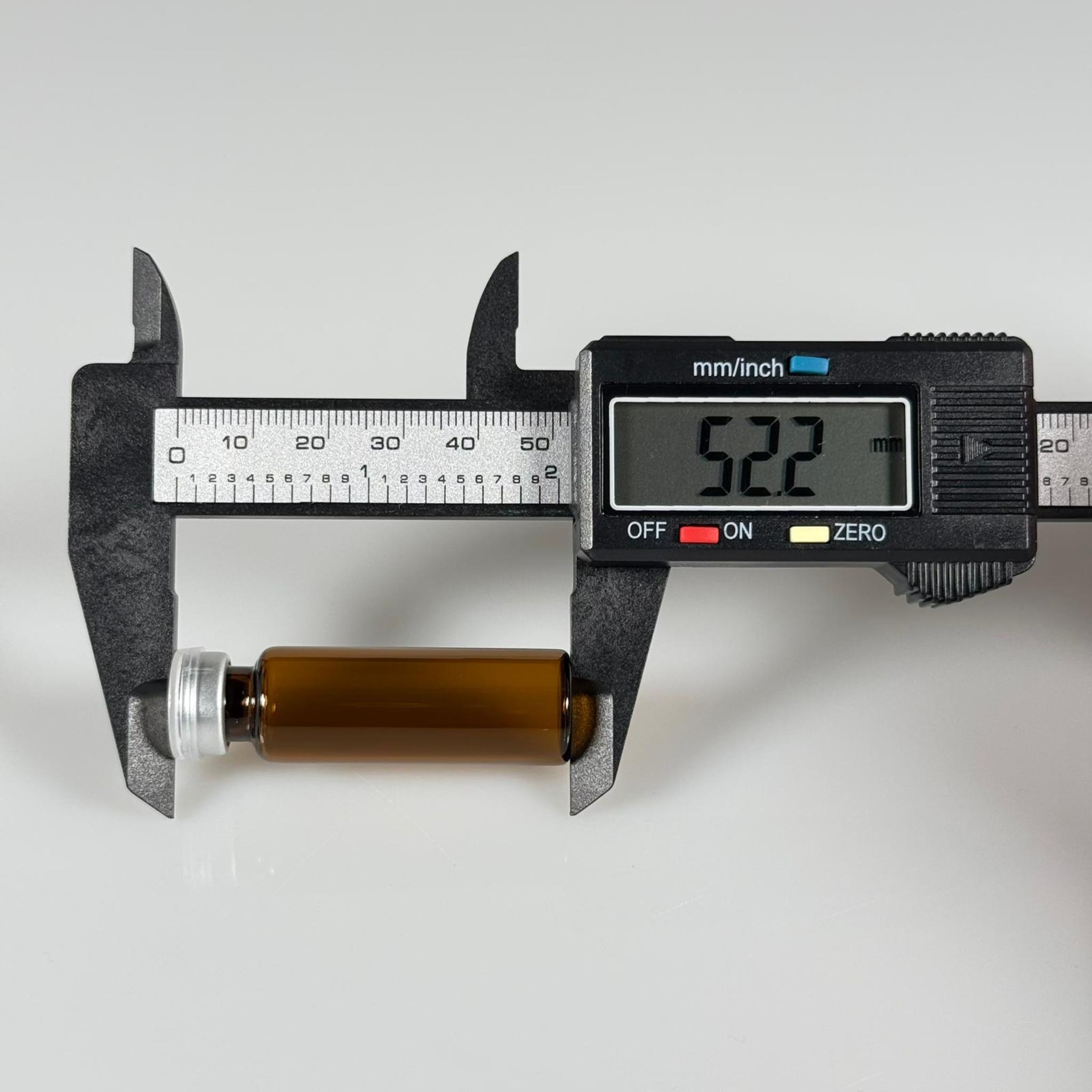 5 ML vial flakon şişe - 13 ağız 5 cc amber cam ilaç şişesi + kauçuk butil enjektör tıpası + gümüş alüminyum kapaklı takım
