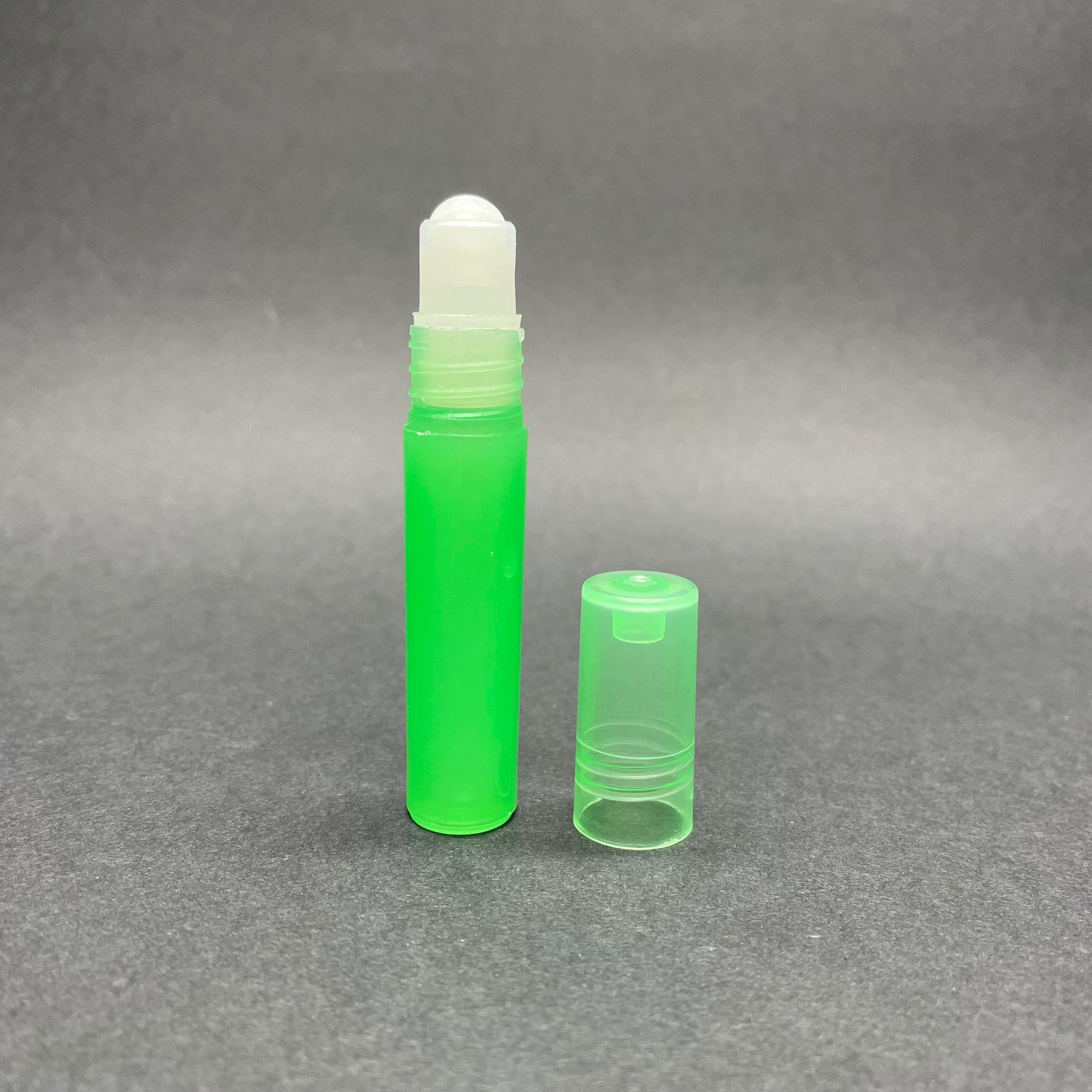 2,5 CC PLASTİK ROLL-ON ŞİŞE - BİLYELİ ŞİŞE - MİS ŞİŞESİ - ESANS ŞİŞESİ - KOKU - ŞİŞESİ - PARFÜMERİ ŞİŞESİ - YEŞİL