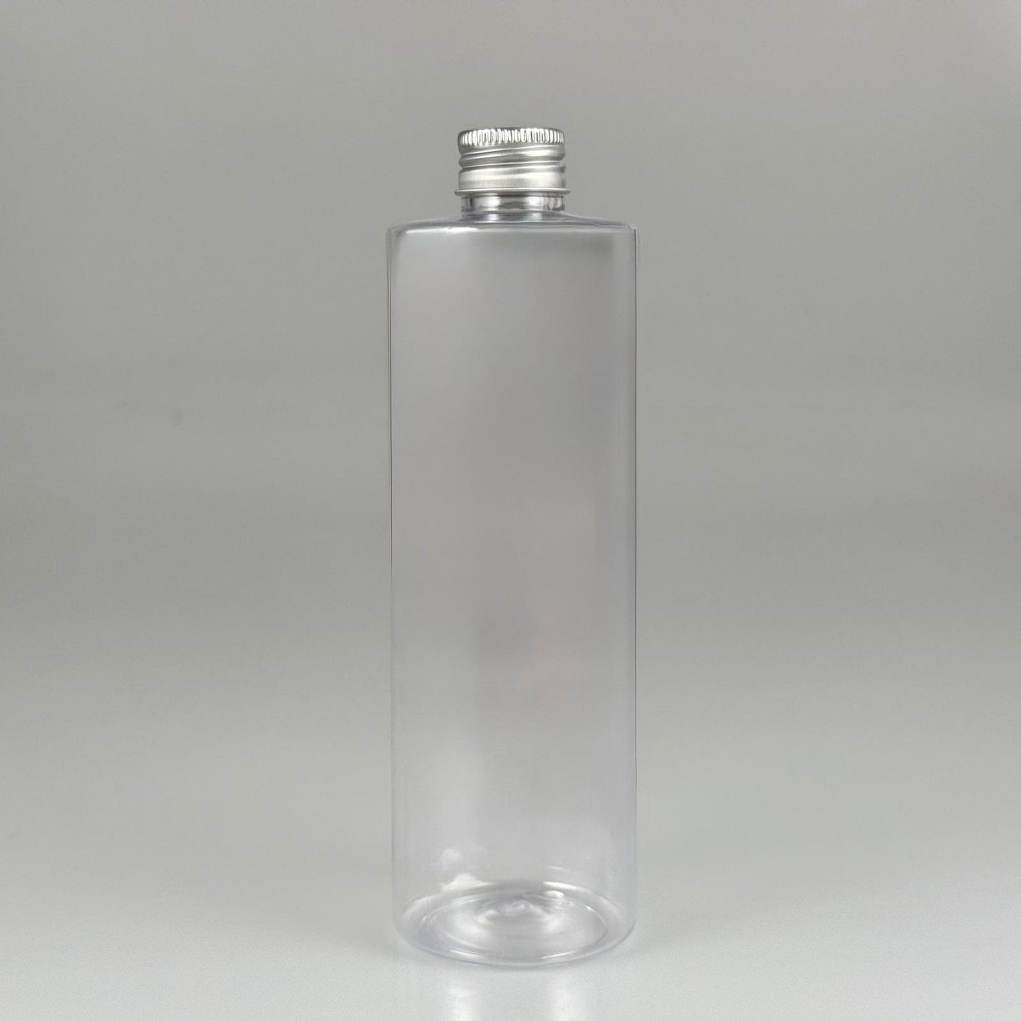 400 CC ŞEFFAF KÜT BOYUNLU SİLİNDİR PET ŞİŞE (30 GR - 24 AĞIZ ) + KÖPÜK CONTALI GÜMÜŞ METAL ALÜMİNYUM KAPAKLI TAKIM - 400 ML KAPAKLI ŞEFFAF PLASTİK ŞİŞELER