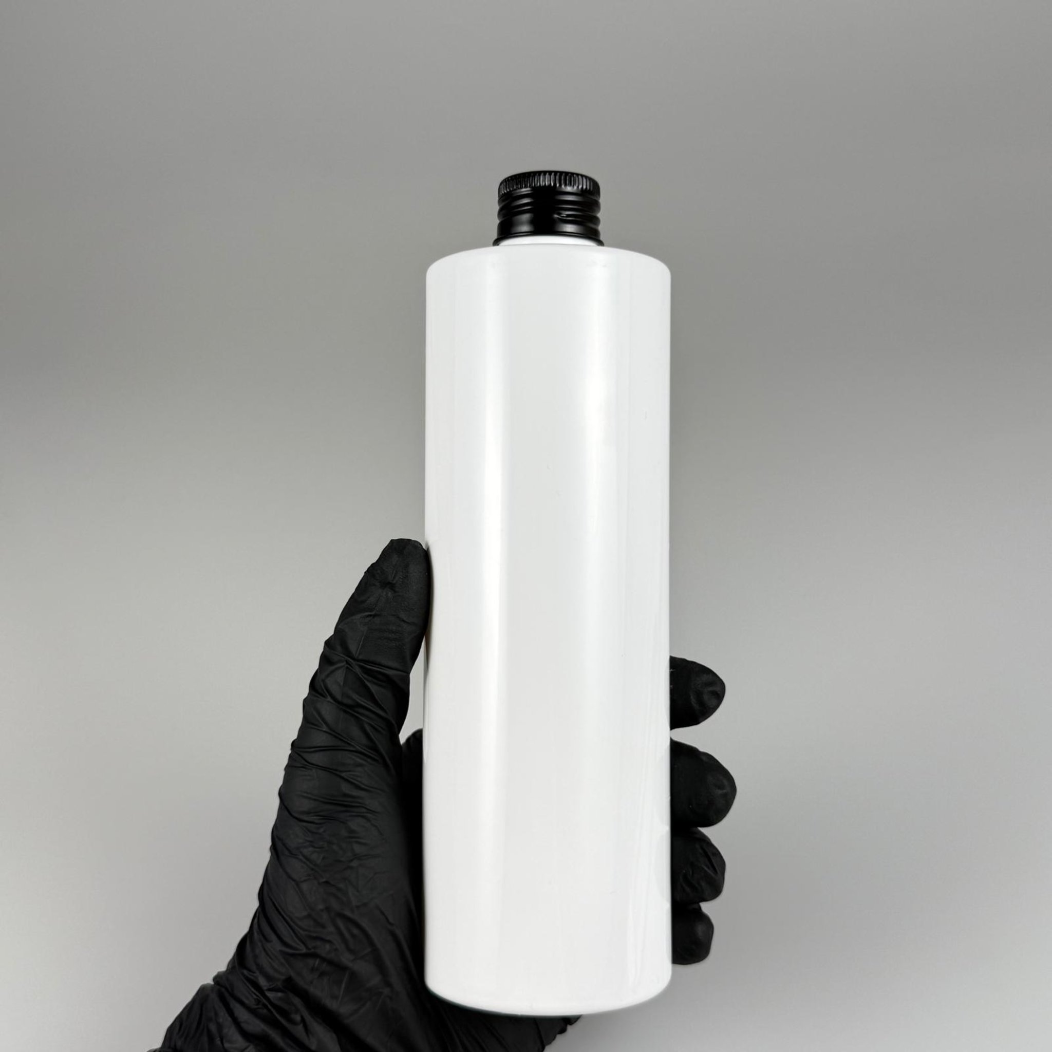 400 CC BEYAZ KÜT BOYUNLU SİLİNDİR PET ŞİŞE (30 GR - 24 AĞIZ ) + KÖPÜK CONTALI SİYAH METAL ALÜMİNYUM KAPAKLI TAKIM - 400 ML  KAPAKLI BEYAZ PLASTİK ŞİŞELER
