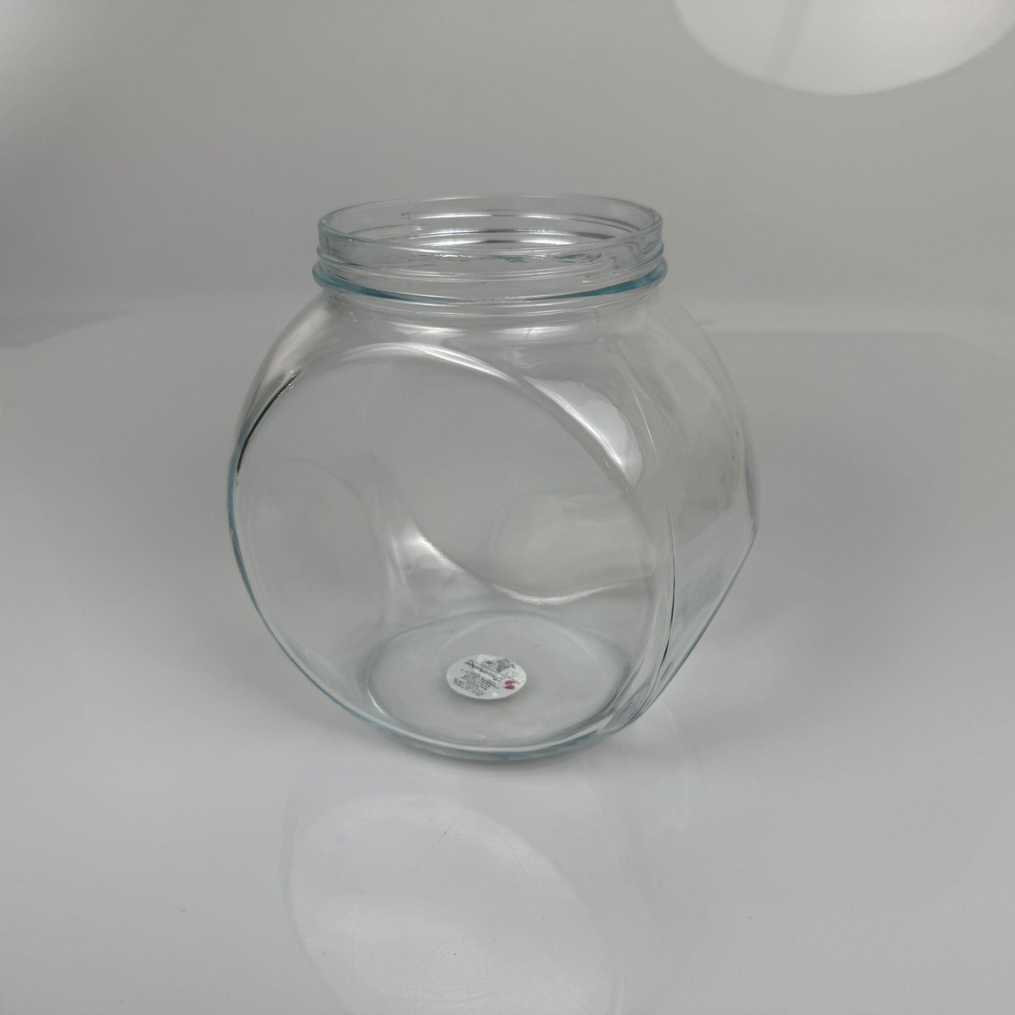 PAŞABAHÇE KODU 80000 ÜÇ DİPLİ YATIK CAM KAVANOZ EBAT 1500 CC - KAPAKSIZ