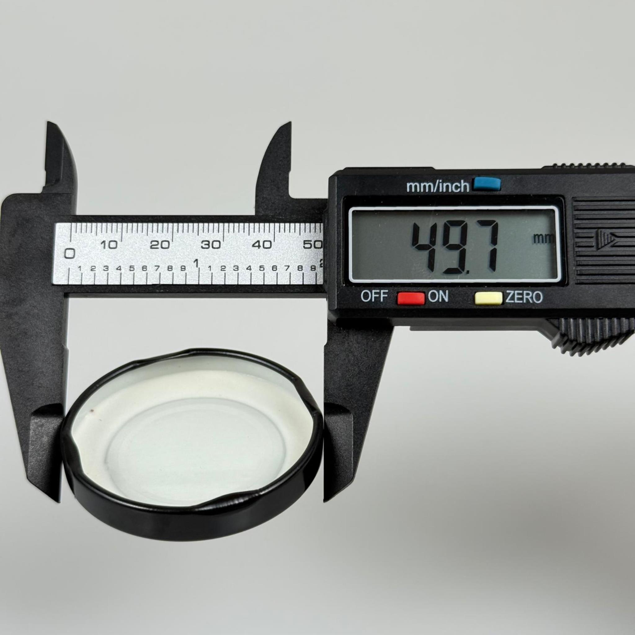 48 MM TWİST-OFF SİYAH METAL KAPAK