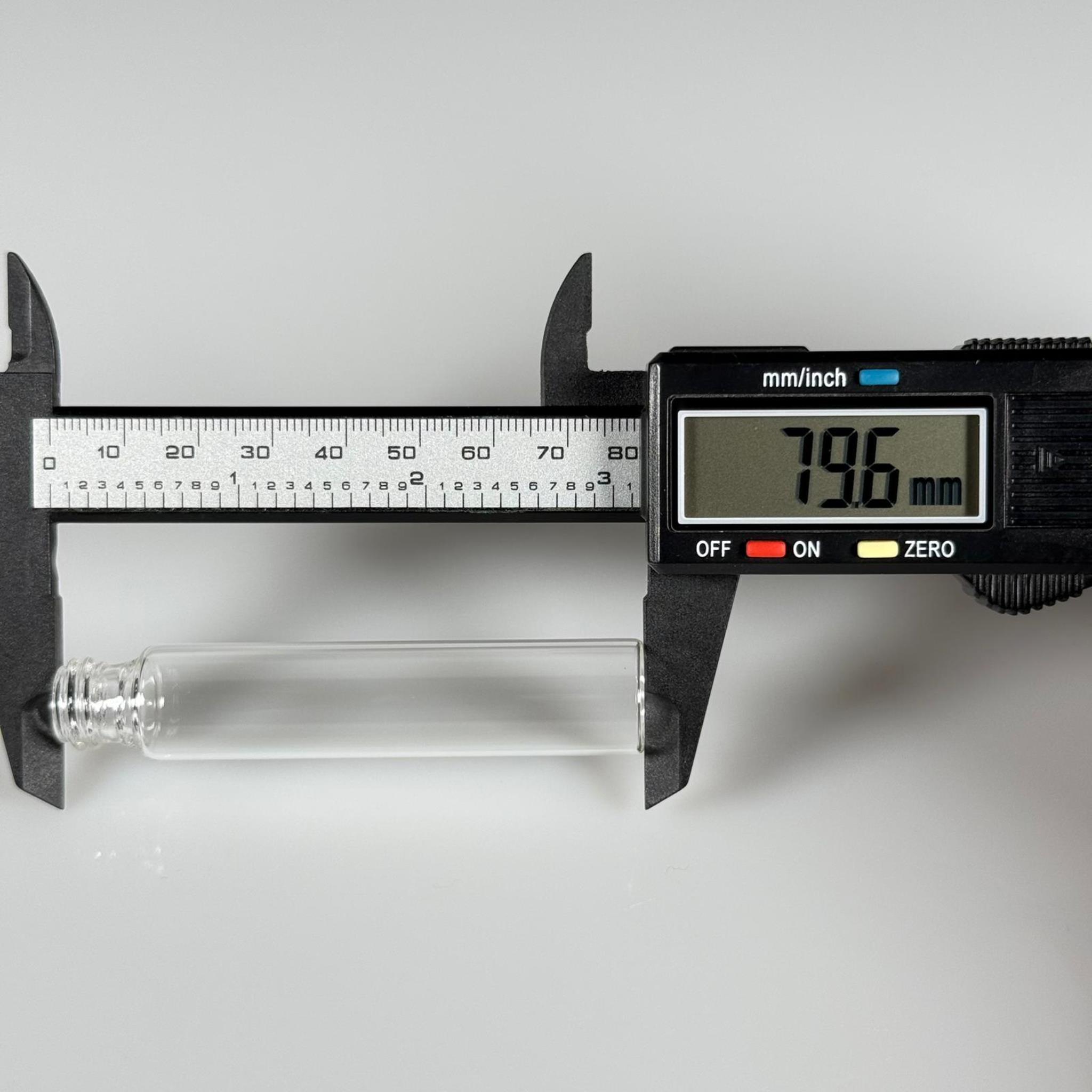 10 CC ŞEFFAF CAM ŞİŞE - 14 MM VİDALI AĞIZ - KAPAKSIZ 10 ML CAM ŞİŞE