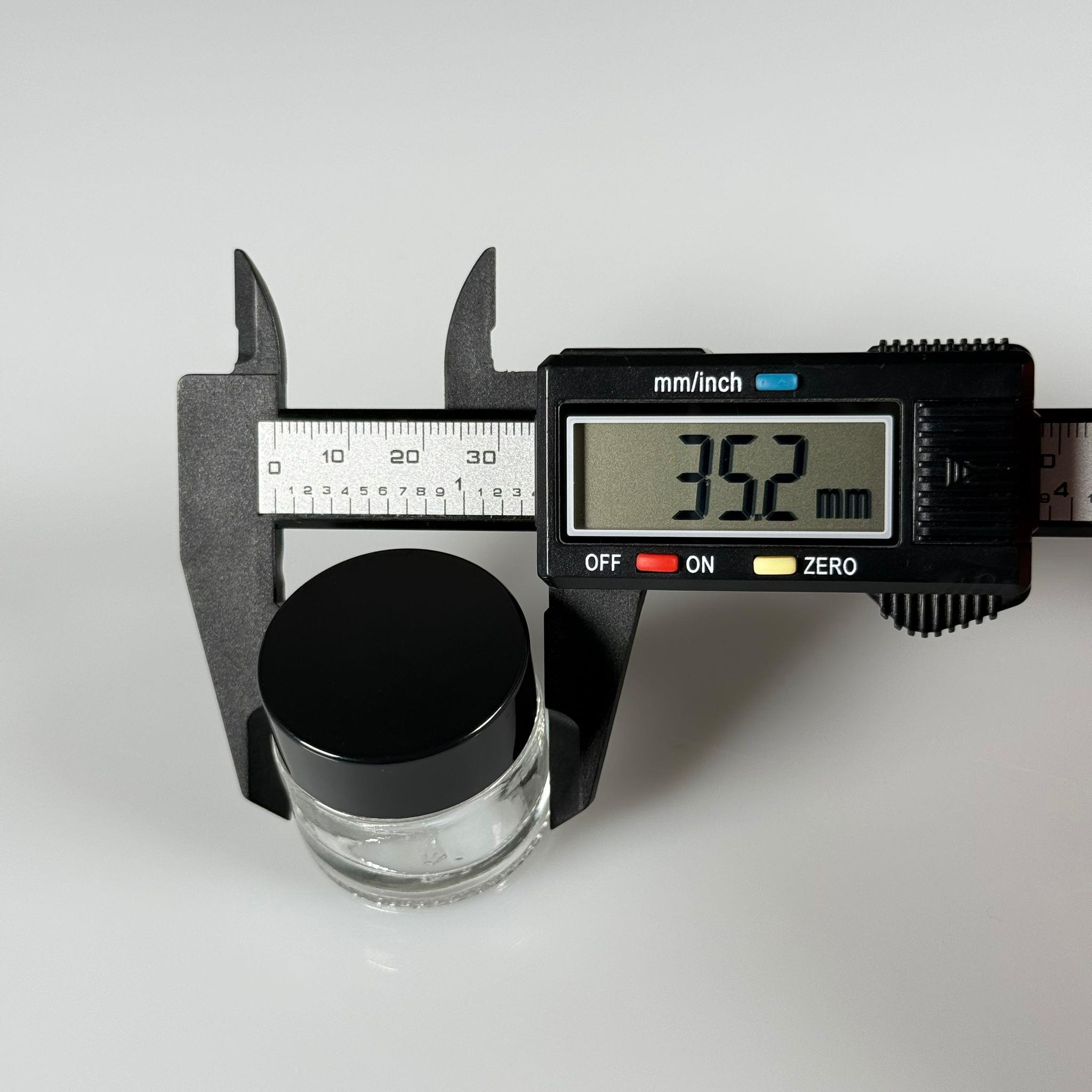 10 CC CAM ŞEFFAF KREM KAVANOZU - SİYAH KAPAKLI İÇ CONTALI - 10 ML SAYDAM KREM KAVANOZU