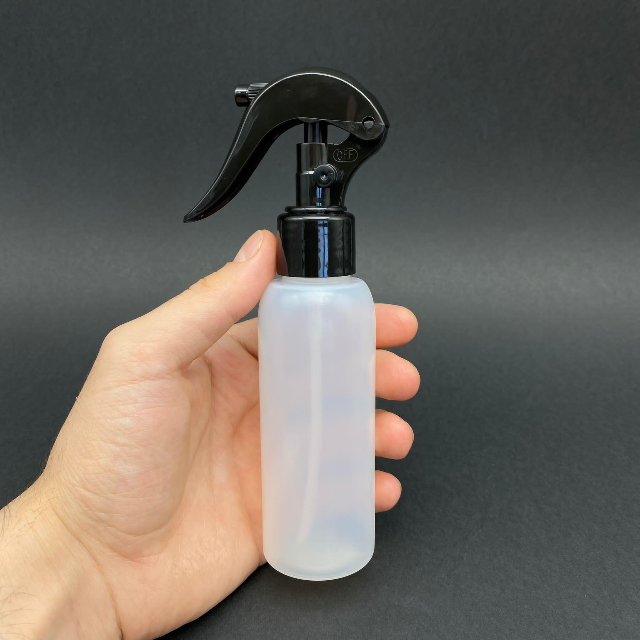 100 CC SERT NATÜREL ŞİŞE - SİYAH TRİGER SPREYLİ - 100 ML PLASTİK SPREYLİ ŞİŞE (DUMAN ŞEKLİNDE PÜSKÜRTÜR)