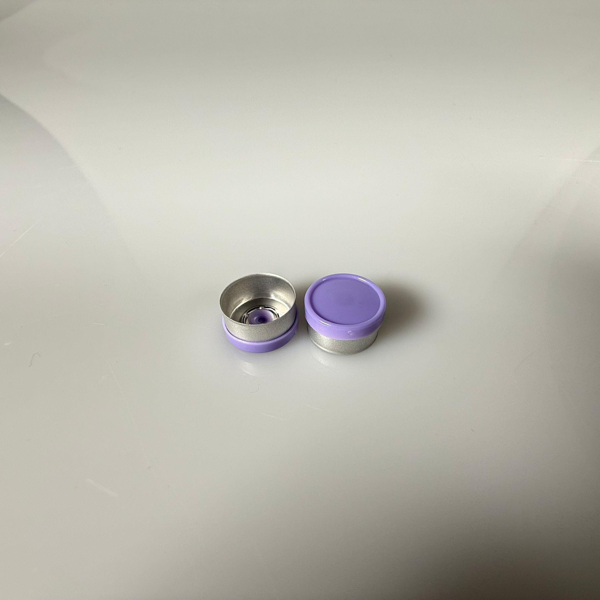 13 AĞIZ VİAL ŞİŞELER İÇİN FLİP OFF PENİSİLİN ALÜMİNYUM FLAKON KAPAK MOR - 13 MM FLİP-OFF KAPAK