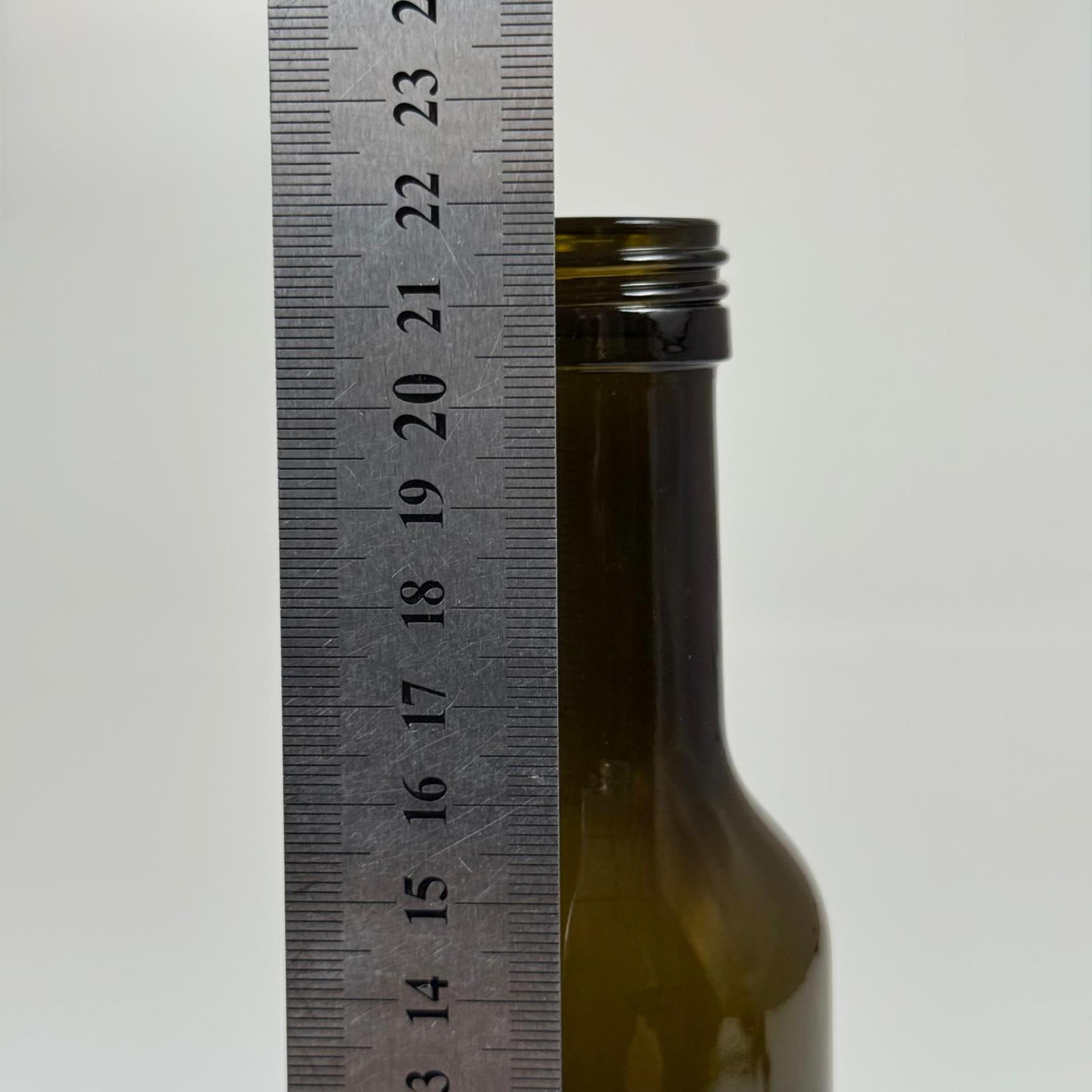 250 CC YEŞİL CESENA MODEL DORİCA CAM ŞİŞE KAPAKSIZ (31 AĞIZ) - 250 ML CESENA ŞİŞE - YEŞİL