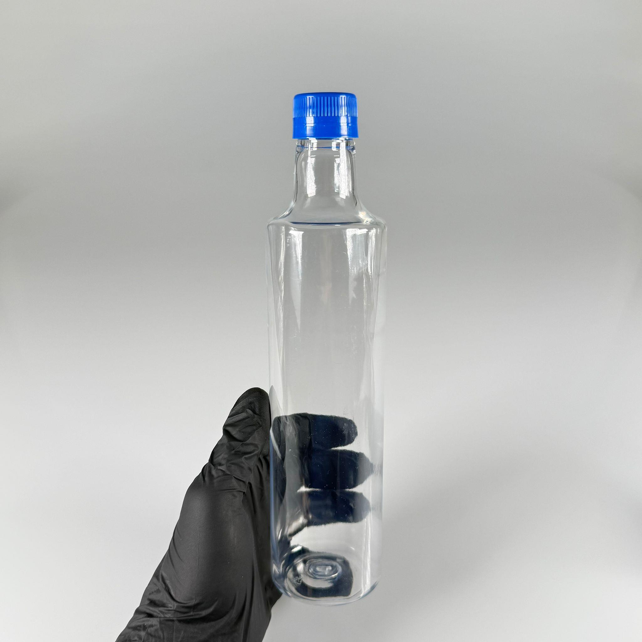 500 CC DORİKA SİLİNDİR PET ŞİŞE - CONTALI KİLİTLİ MAVİ KAPAKLI -  (60 GR) CAM GÖRÜNÜMLÜ SERT KALIN KIRILMAZ 500 ML SİLİNDİR PLASTİK ŞİŞE