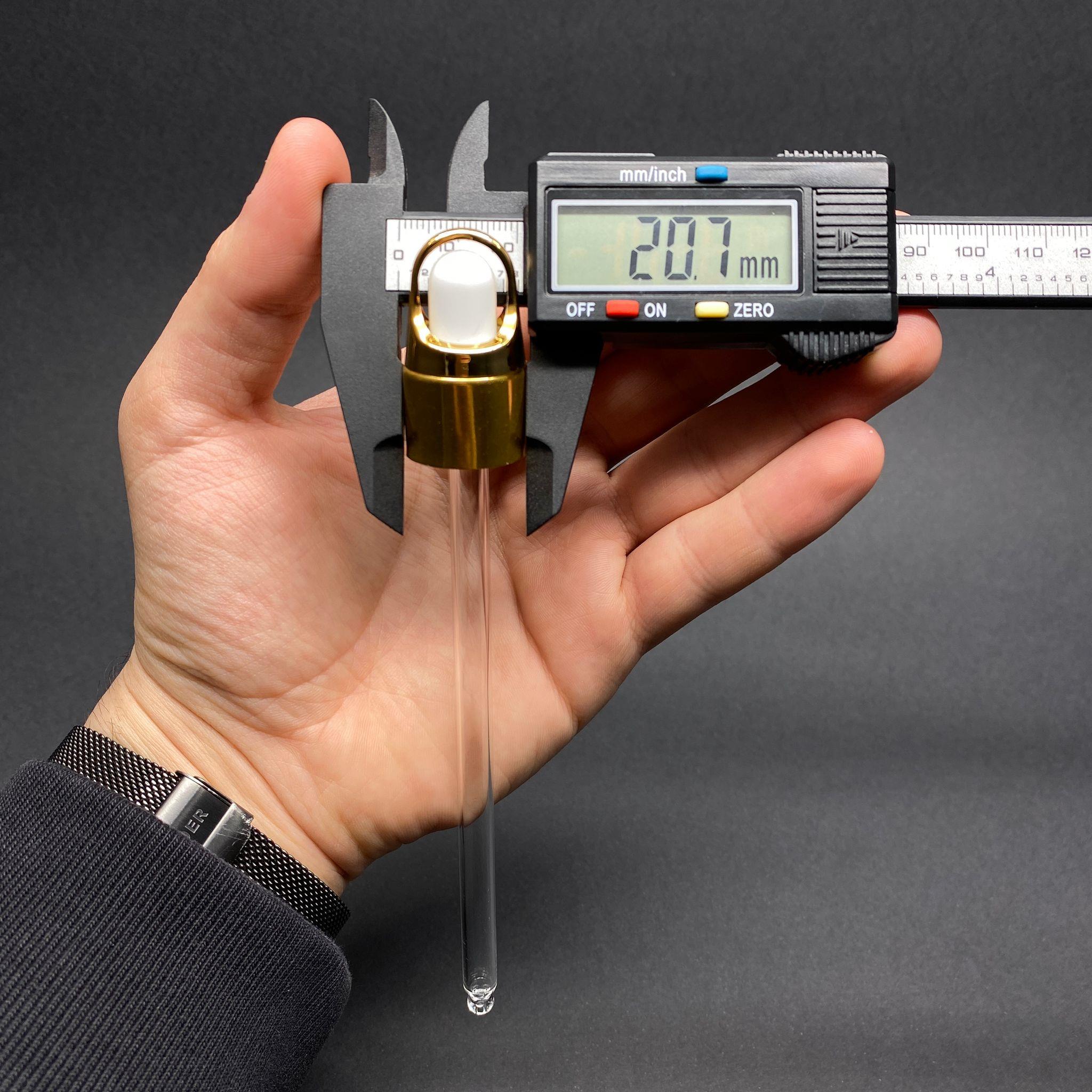 18 MM FLOWER - ÇİÇEK SEPETİ MODEL CAM DAMLALIK TAKIM - PARLAK BEYAZ EMZİK+ GOLD METAL KAPAK + CAM PİPET