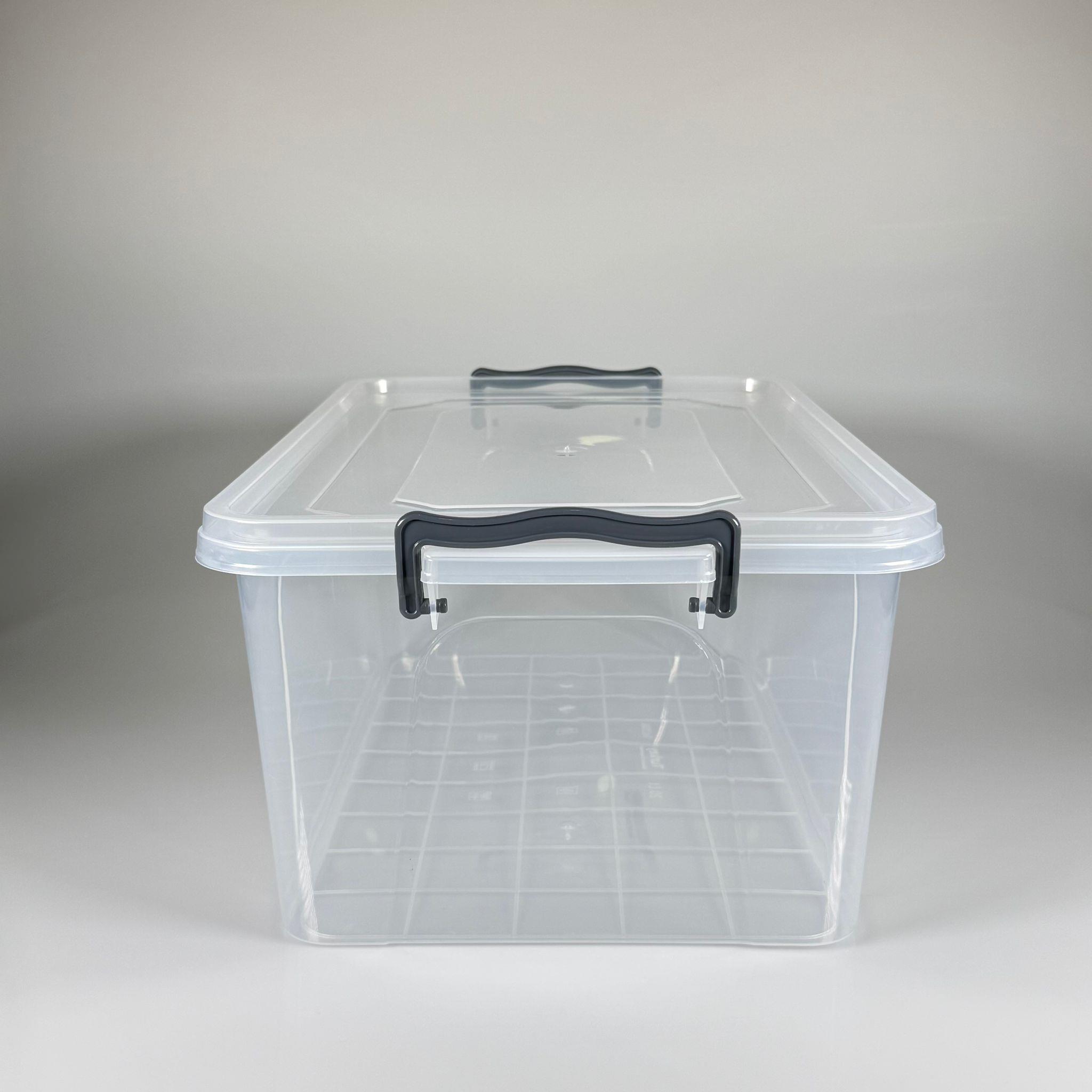 SAKLAMA KABI - DİKDÖRTGEN - 20 LİTRE - 48X30 CM YÜKSEKLİK 19 CM - TEKERLEKLİ SAKLAMA KABI