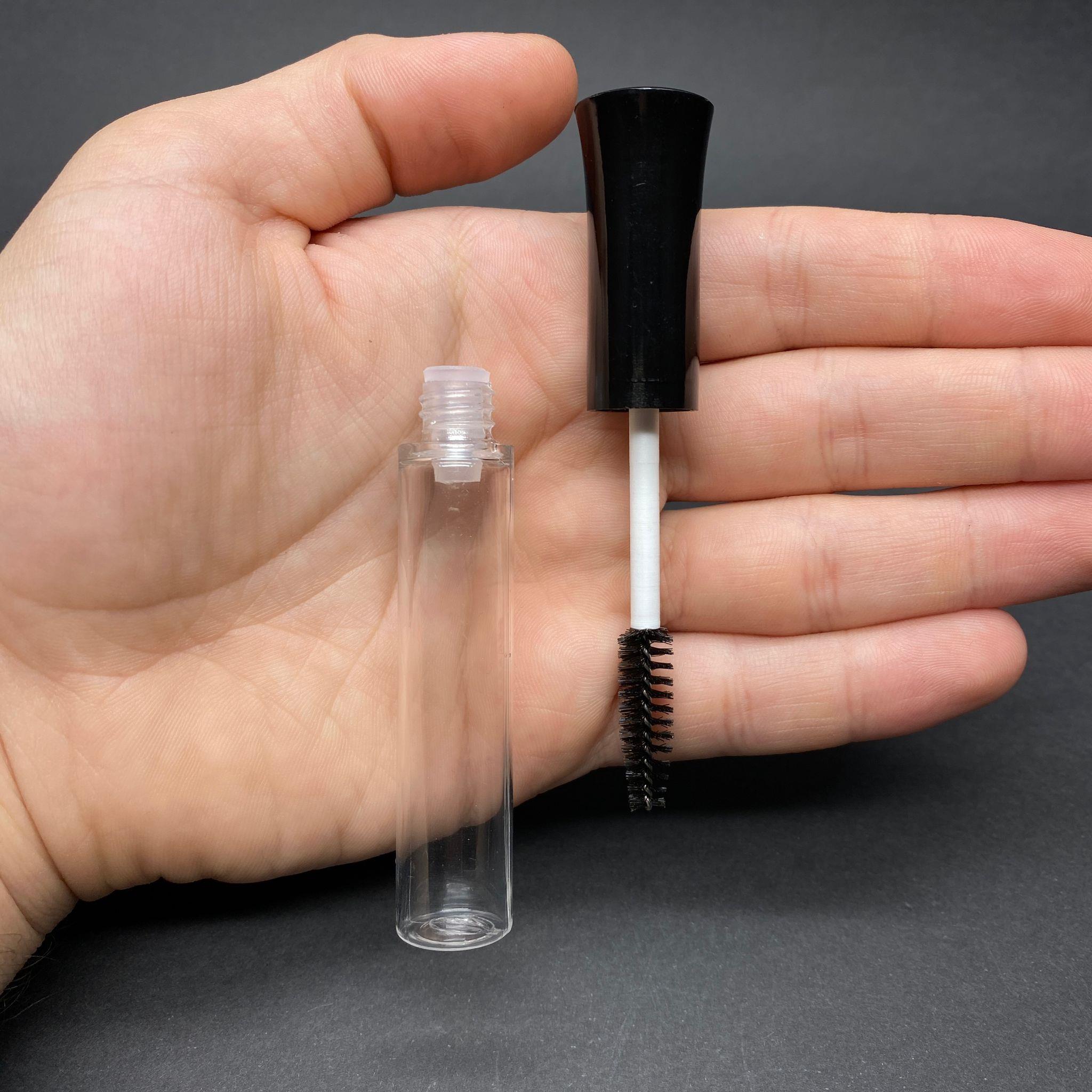 KİRPİK SERUM ŞİŞESİ TEK TARAFLI 10 CC MASKARA RİMEL AMBALAJI - SİLİNDİR - FIRÇALI MASKARA ŞİŞESİ