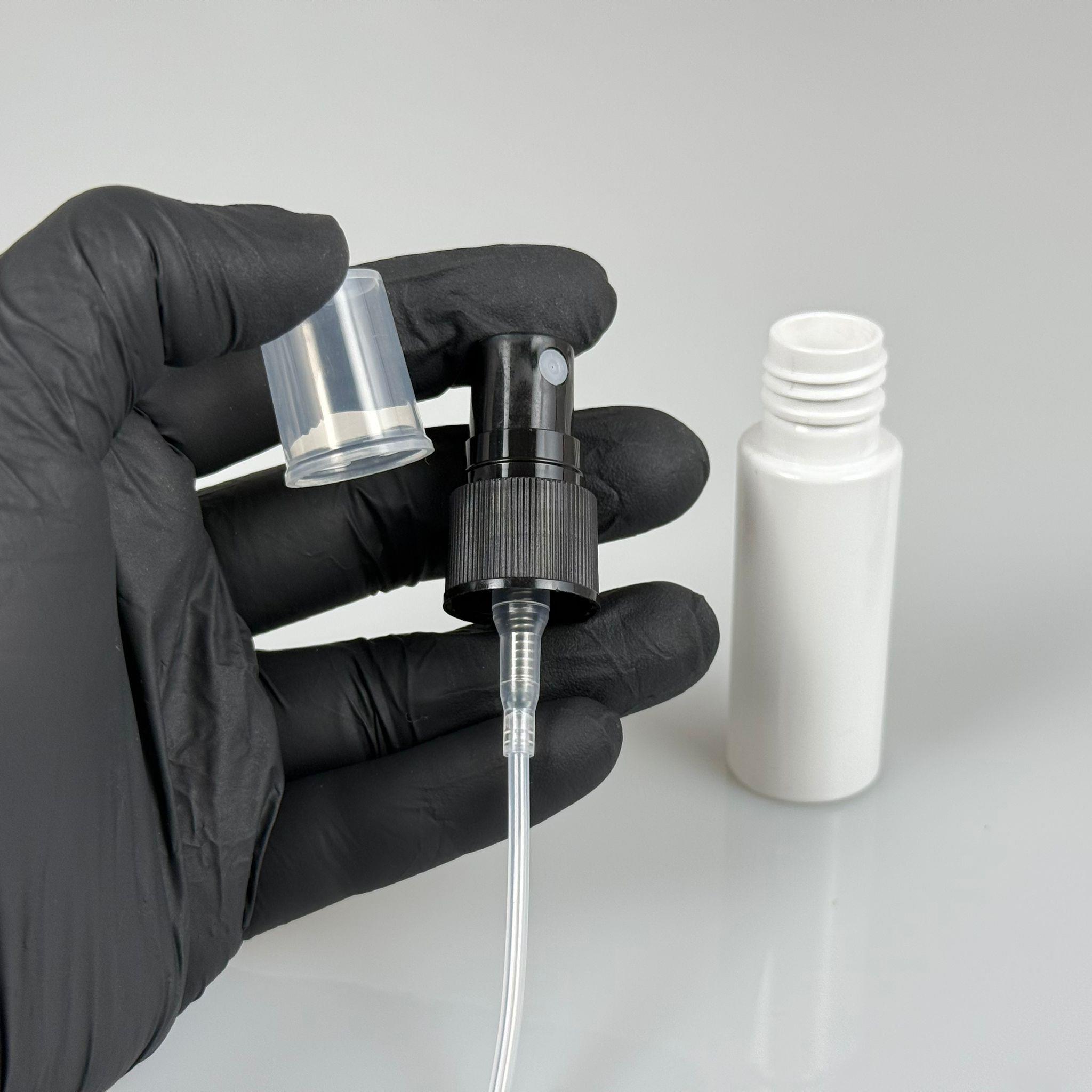 20 CC BEYAZ PET ŞİŞE - SİYAH SPREYLİ - 20 ML PET ŞİŞE