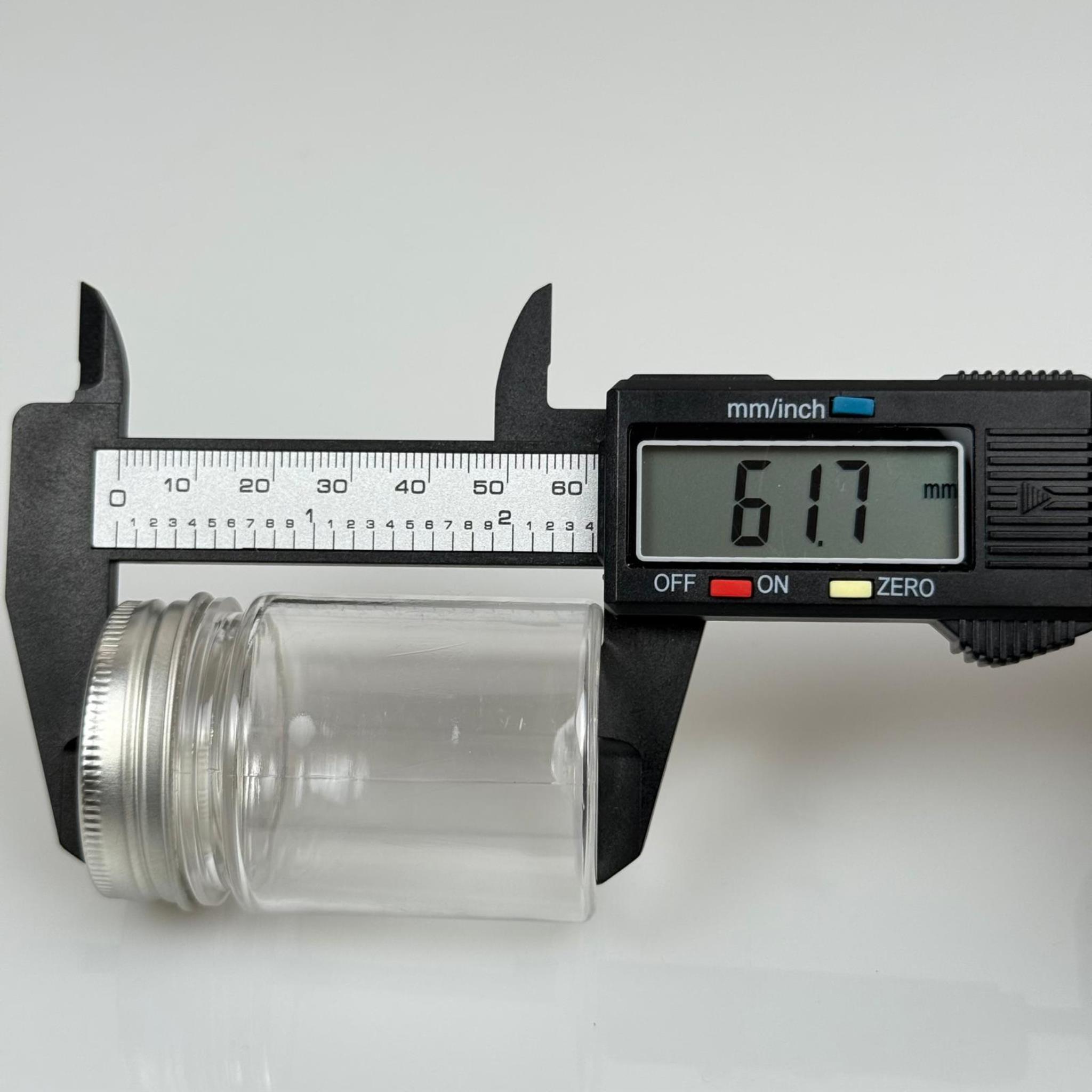 50 CC PET ŞİŞE GENİŞ AĞIZLI  - GÜMÜŞ METAL KAPAKLI - 50 ML PLASTİK NUMUNE KAVANOZU, MİNİ TABLET KAVANOZU