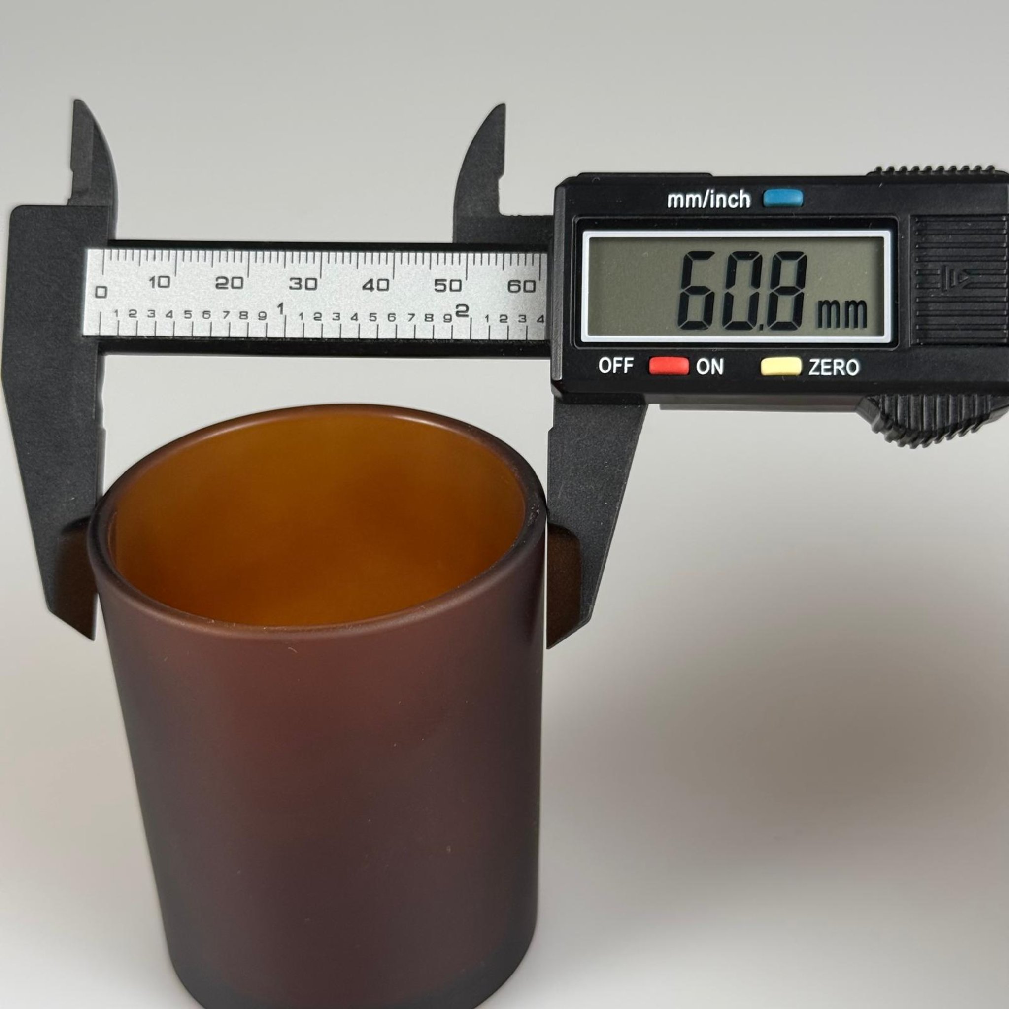 MUM BARDAK - MUM İÇİN CAM BARDAK - TOPTAN CAM MUMLUK - BOŞ MUM KASESİ - 100 CC AMBER BARDAK 55 MM AĞIZ ÇAPI