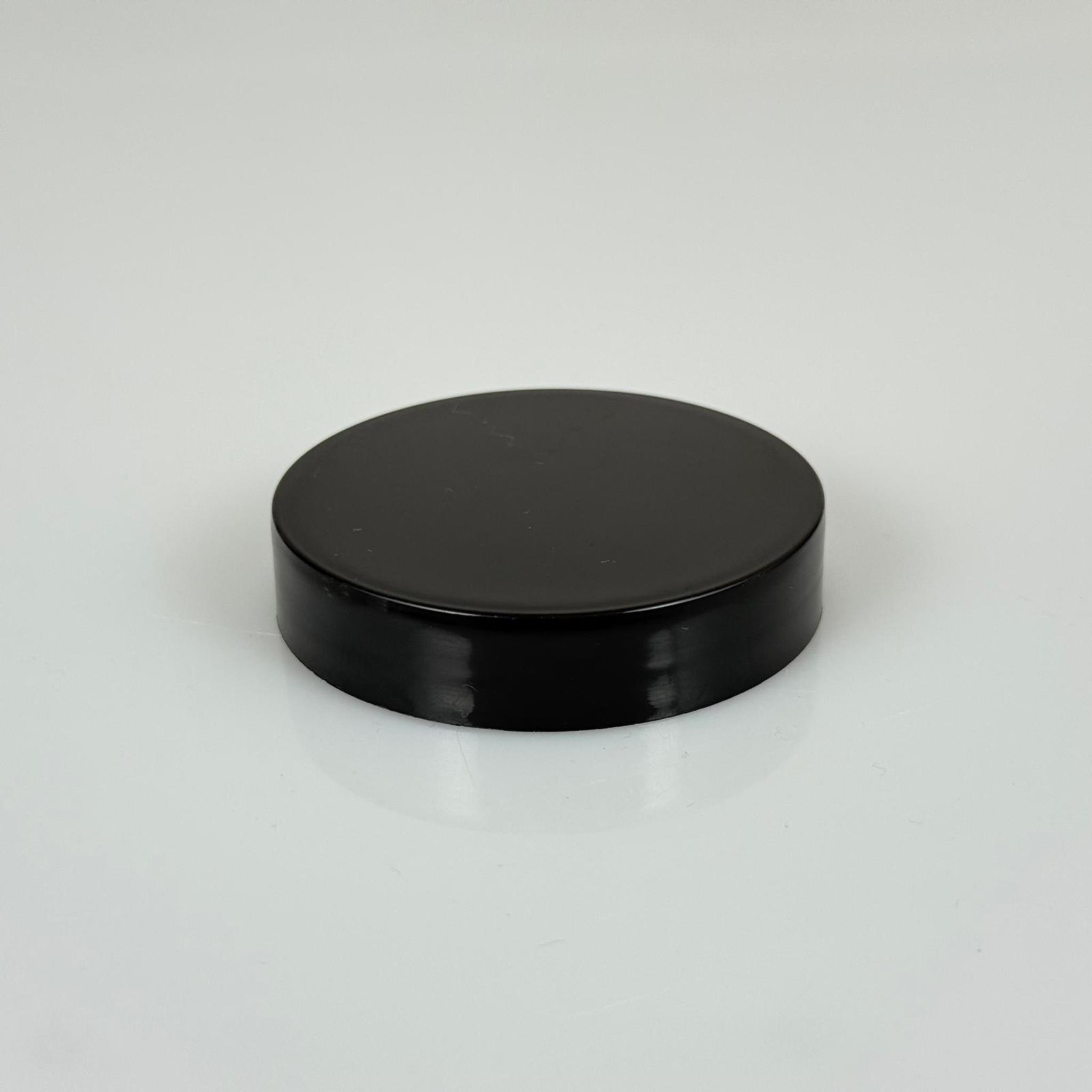 57 MM VİDALI PLASTİK KAPAK SİYAH (ŞİŞECAM 50 CC CAM KREM UYUMLU)