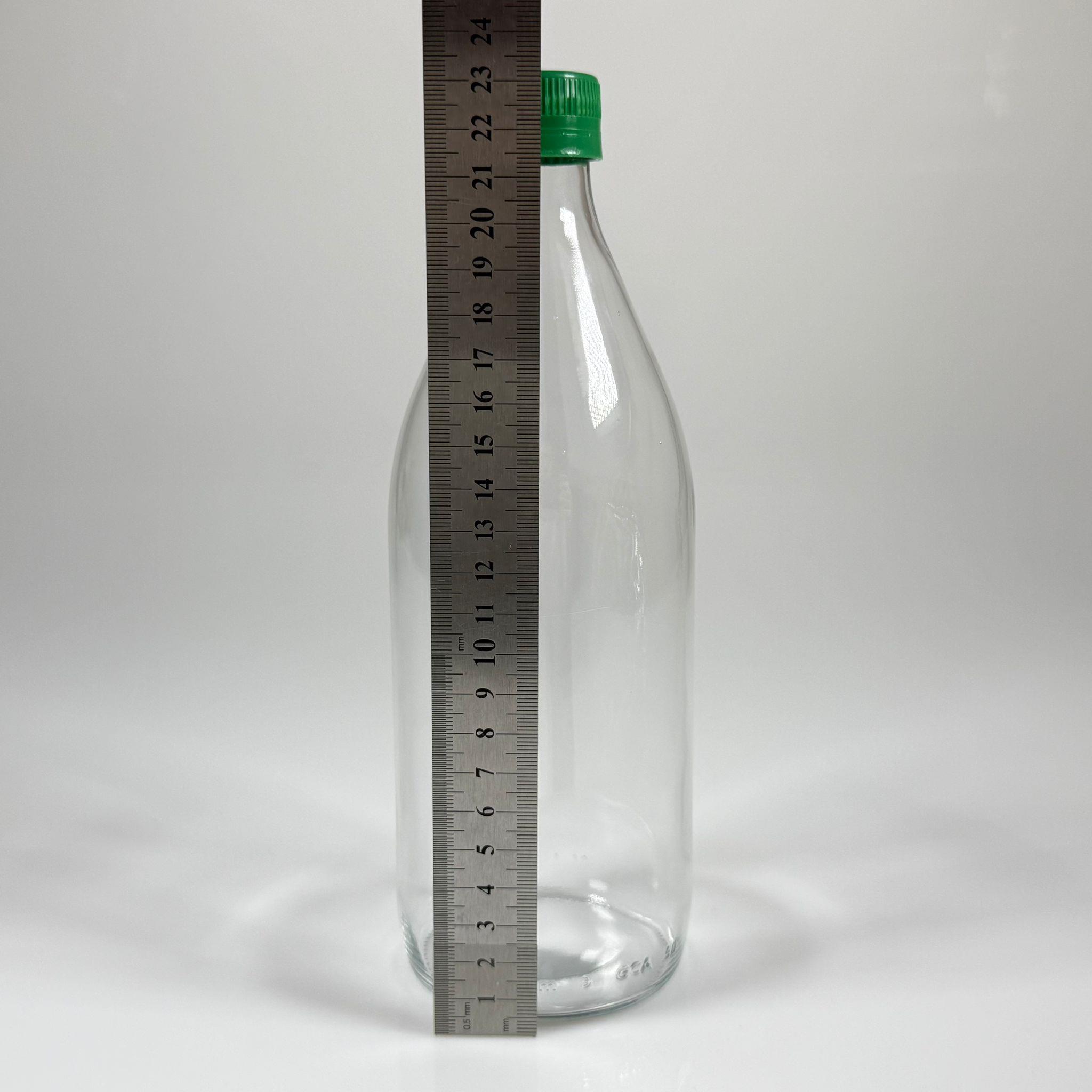 750 CC CAM ŞİŞE - YEŞİL KİLİTLİ KAPAKLI - 750 ML CAM ŞİŞE