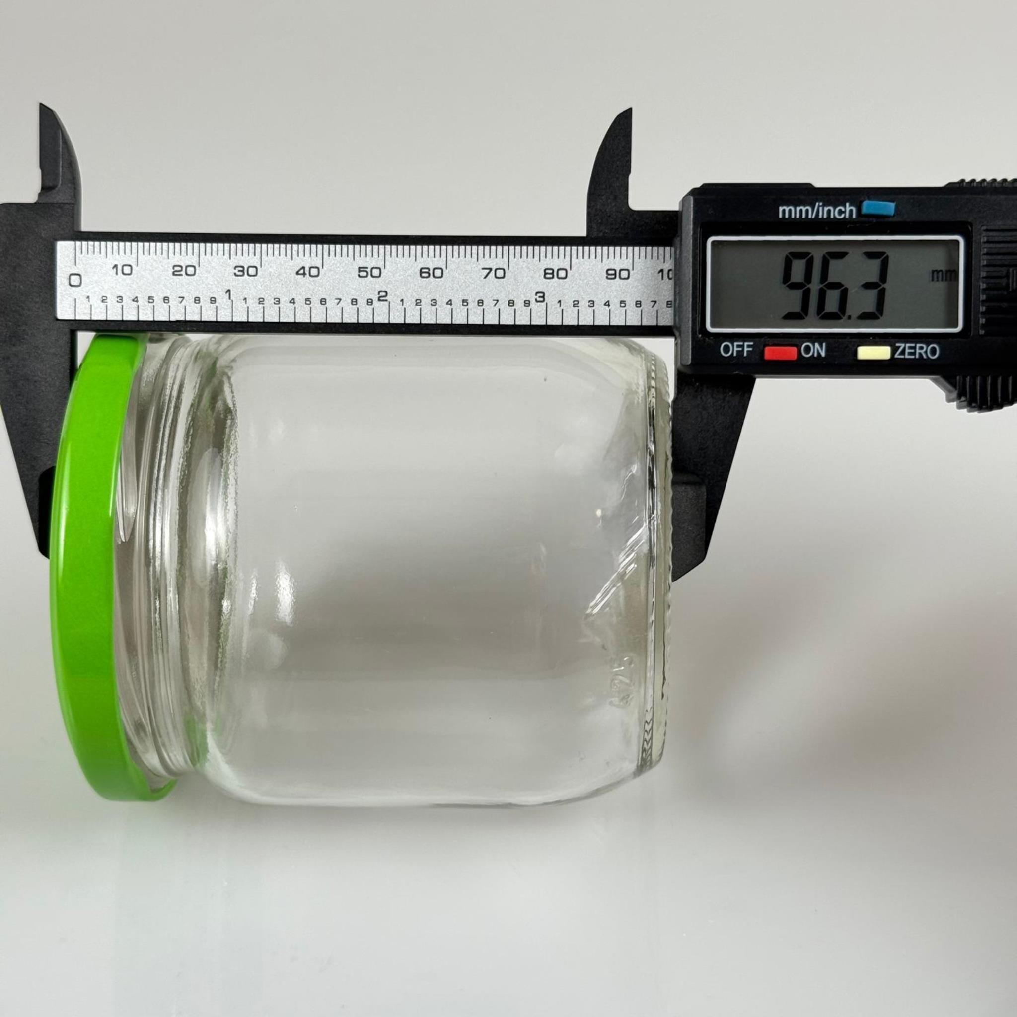 425 CC CAM KAVANOZ - AÇIK YEŞİL METAL KAPAKLI - 425 ML CAM KAVANOZ - KONSERVE KAVANOZU
