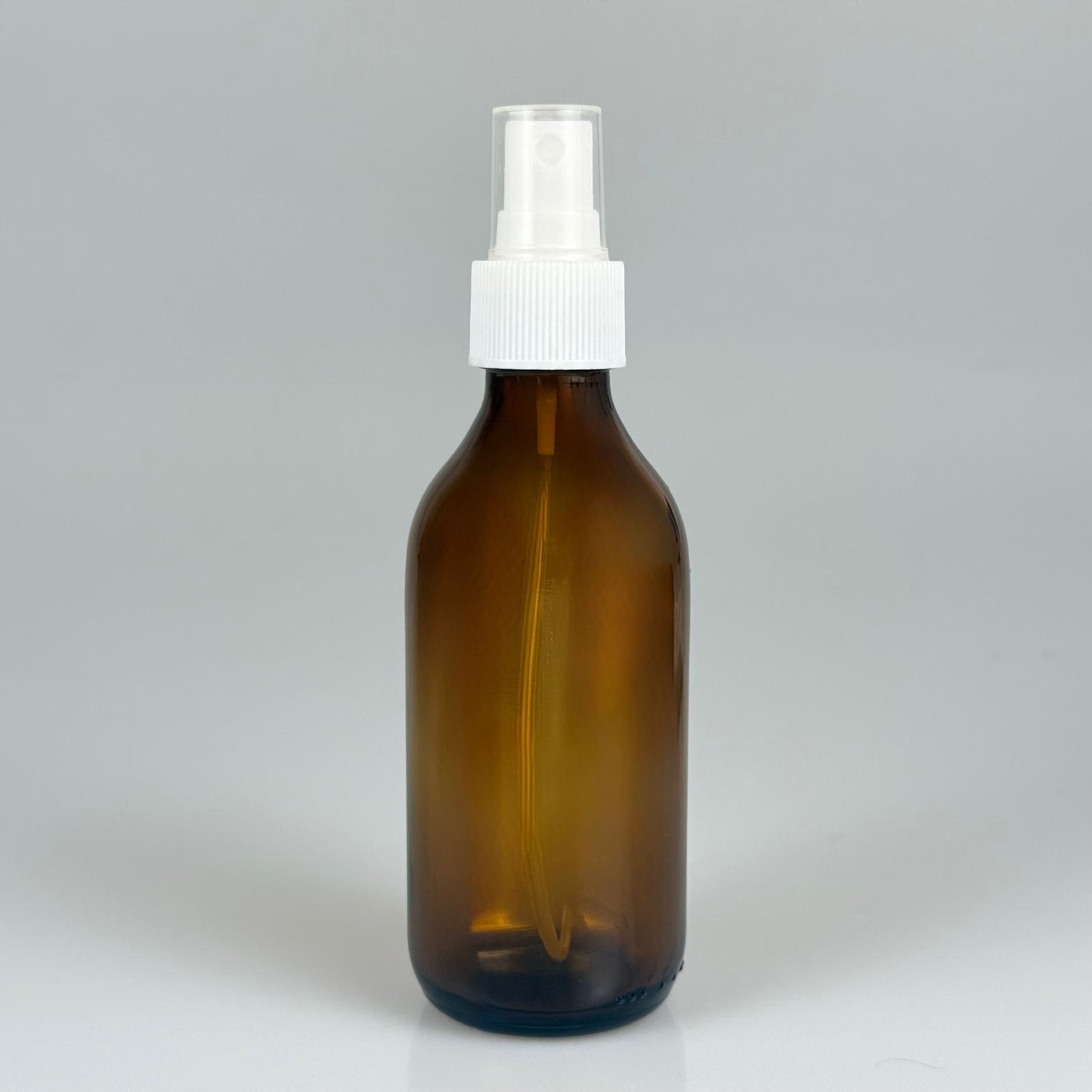 150 ML AMBER SPREYLİ CAM ŞİŞE - 150 CC KAHVERENGİ CAM ŞİŞE + 25 MM BEYAZ SPREY FISFIS TAKIM