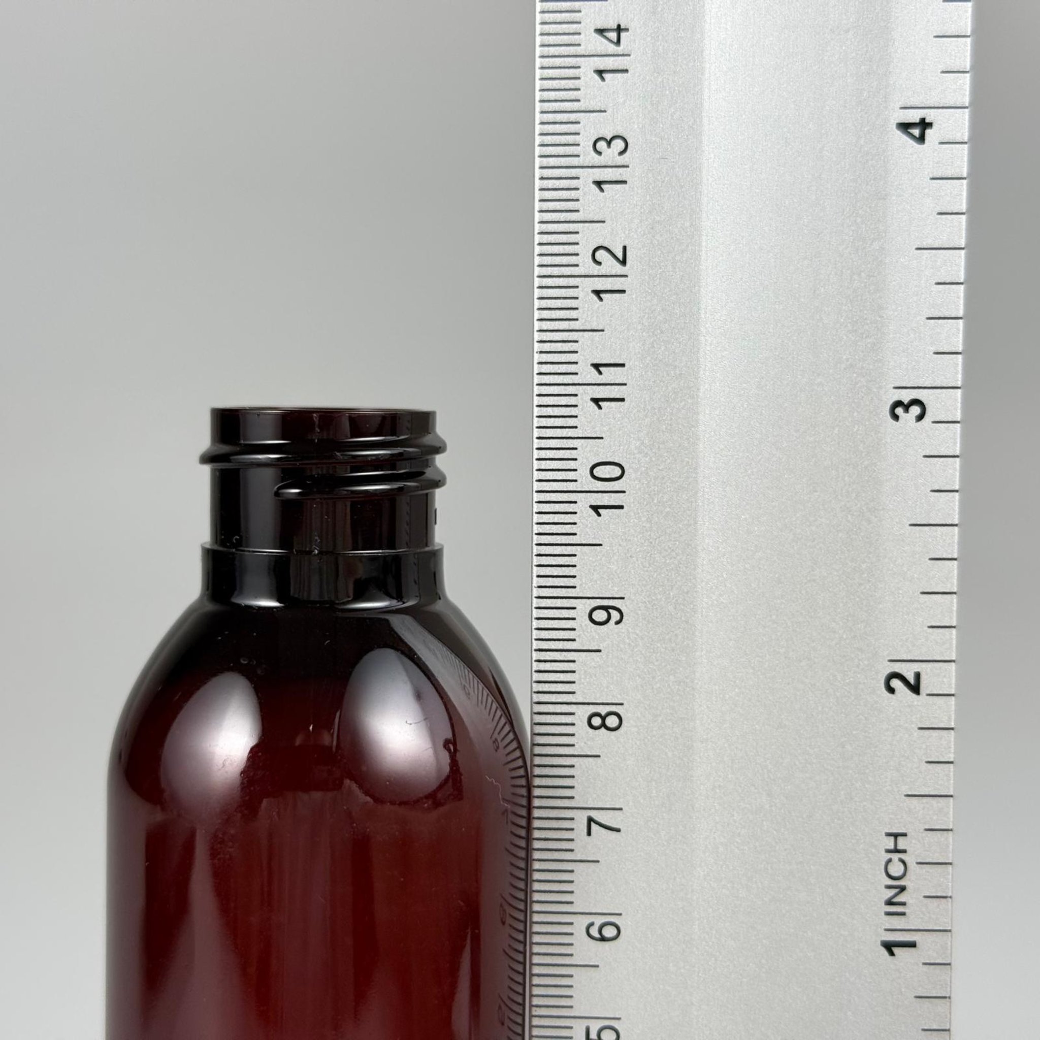 100 CC AMBER SERT MODEL PET ŞİŞE KAPAKSIZ (24 AĞIZ) - 100 ML KAHVERENGİ PLASTİK ŞİŞE - 100 ML KALIN PET ŞİŞE