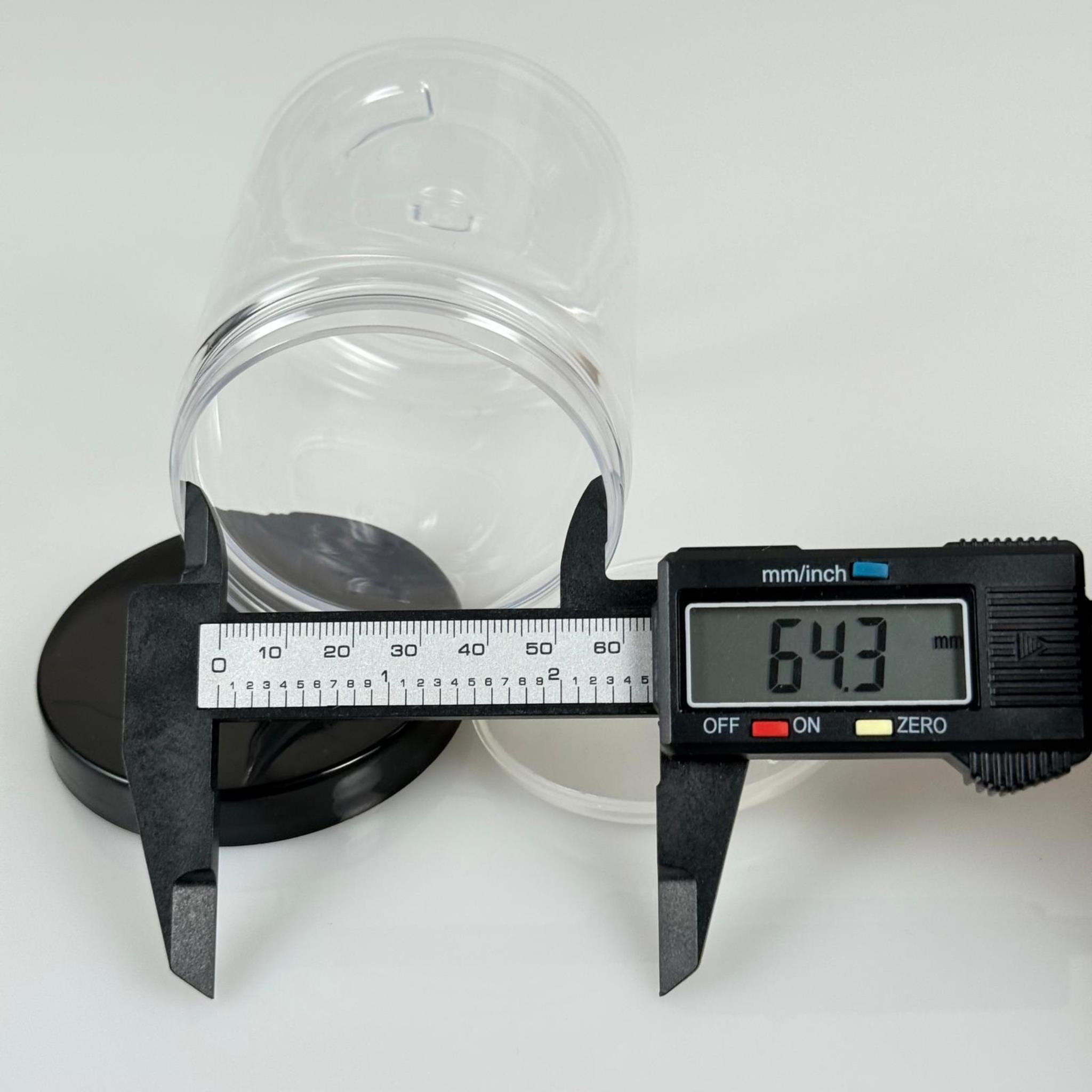 300 ML SERT PET KAVANOZ + SİYAH PLASTİK KAPAK + İÇ TIPA - 300 CC KALIN ŞEFFAF PLASTİK KAVANOZ SİYAH PLASTİK KAPAKLI İÇ TIPALI TAKIM - KREM KAVANOZLARI