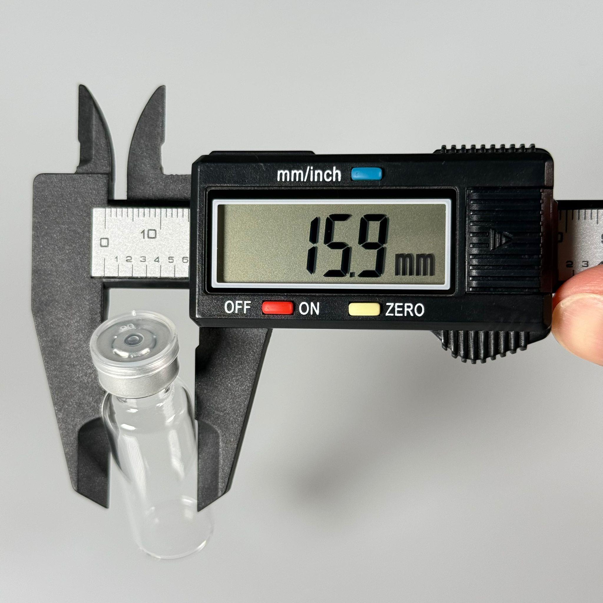 4 ML vial flakon şişe - 13 ağız 4 cc şeffaf cam ilaç şişesi + kauçuk butil enjektör tıpası + gümüş alüminyum kapaklı takım