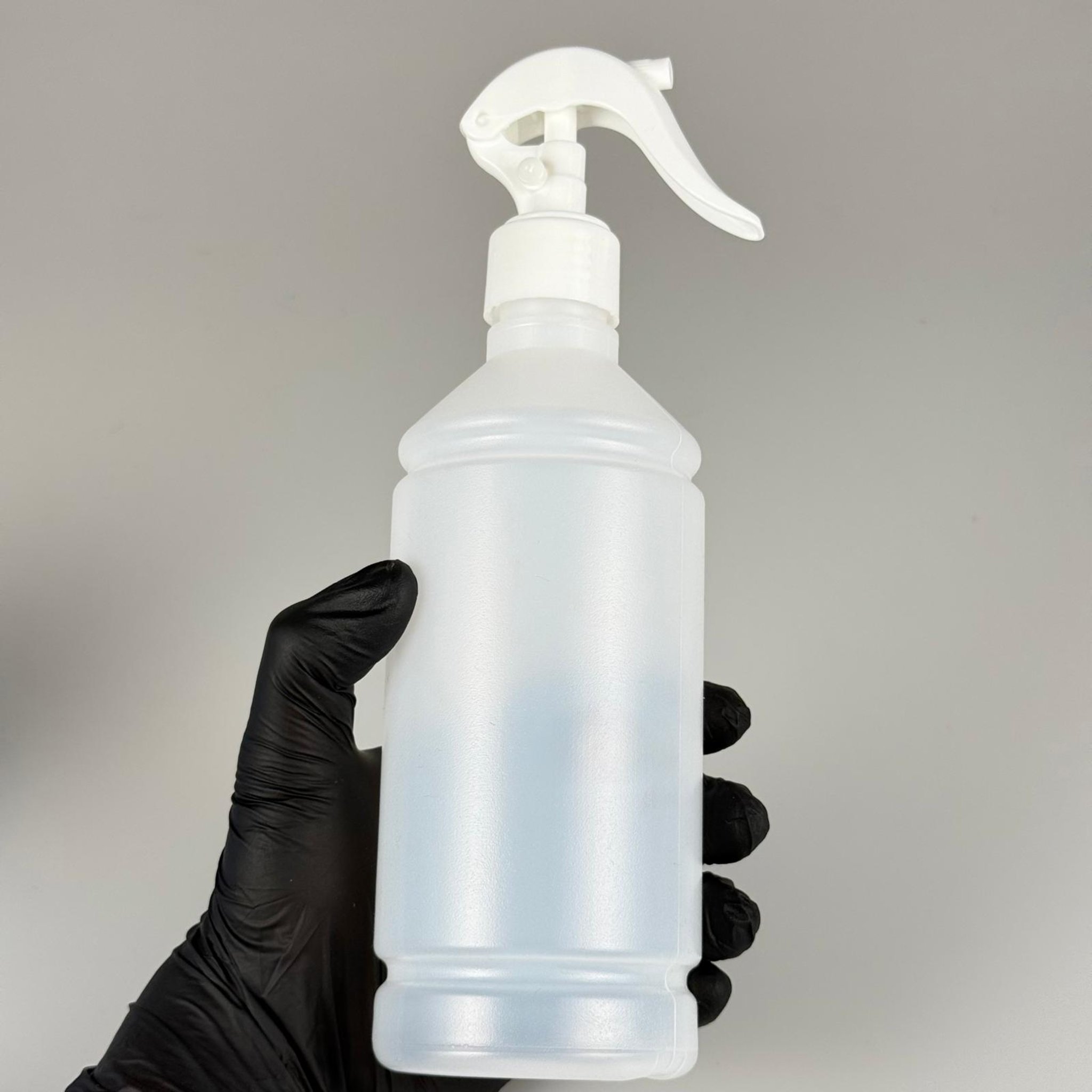 500 CC TİNER ŞİŞESİ - BEYAZ TRİGER TETİK SPREYLİ (DUMAN PÜSKÜRTÜR) - 500 ML KİMYASALA DAYANIKLI PLASTİK ŞİŞE - 0,5 LT POLİETİLEN ŞİŞE