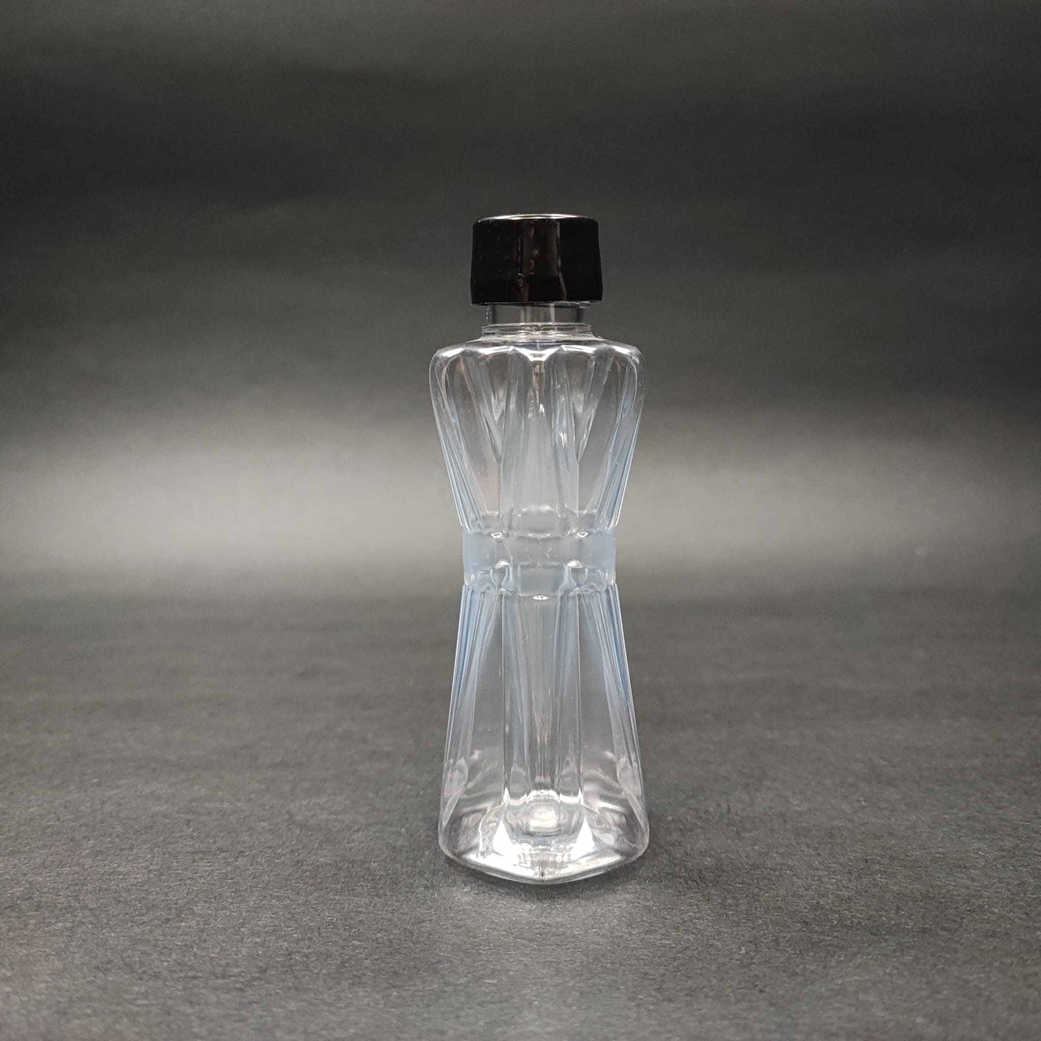50 CC ELMAS MODEL PLASTİK ŞİŞE + KENDİNDEN CONTALI SIZDIRMAZ SİYAH KAPAK - 50 ML KAPAKLI PET ŞİŞE