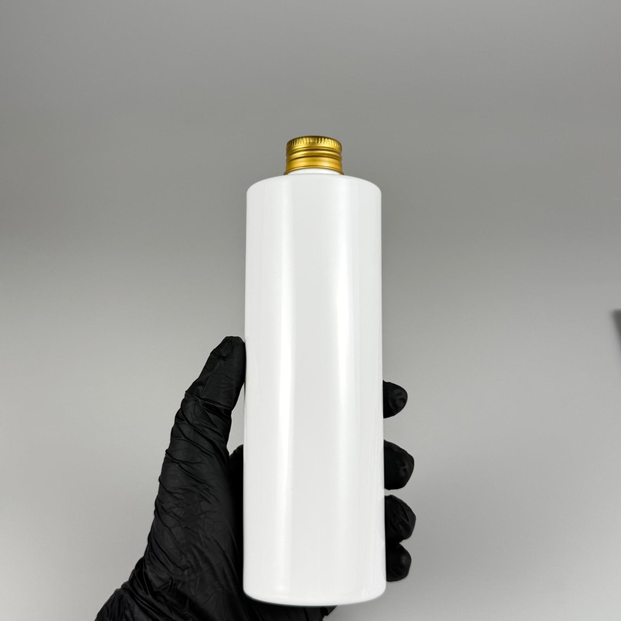 400 CC BEYAZ KÜT BOYUNLU SİLİNDİR PET ŞİŞE (30 GR - 24 AĞIZ ) + KÖPÜK CONTALI GOLD METAL ALÜMİNYUM KAPAKLI TAKIM - 400 ML  KAPAKLI BEYAZ PLASTİK ŞİŞELER