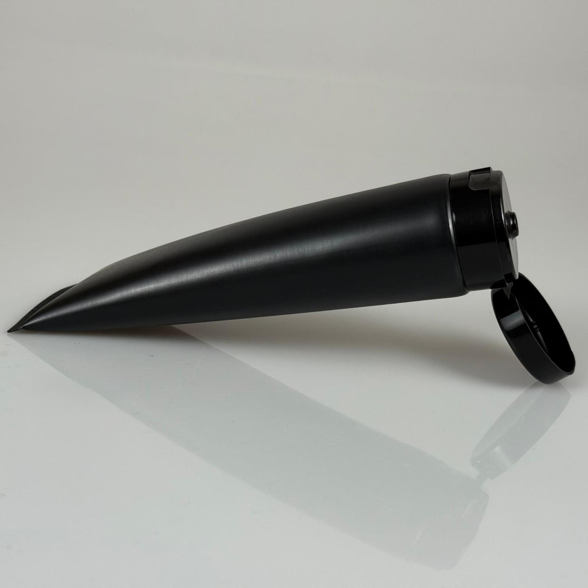 KOZMETİK İÇİN SİYAH BOŞ KREM TÜPÜ FLİPTOP KAPAKLI  - 250 ML - MERHEM TÜPÜ - PLASTİK MANÜEL DOLDURULABİLİR BOŞ TÜP - LİPGLOSS TÜP - DUDAK PARLATICISI TÜPÜ - BAL DOLUMU İÇİN PLASTİK TÜP