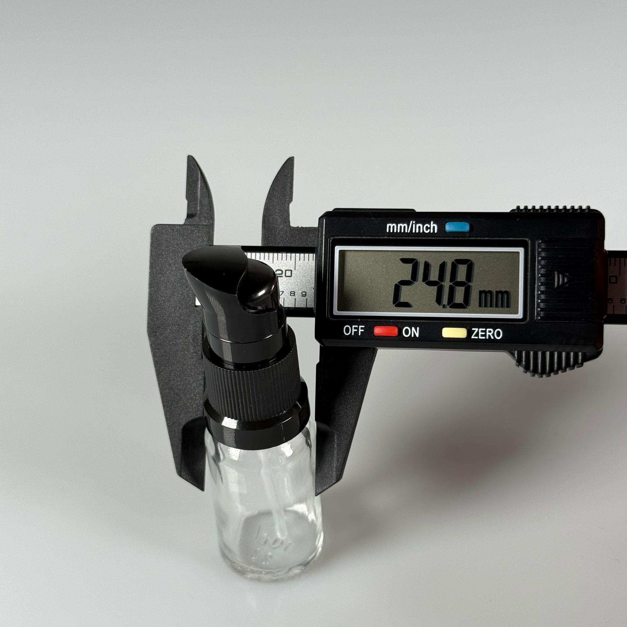 10 CC ŞEFFAF CAM ŞİŞE - SIZDIRMAZ ETEKLİ SİYAH LOSYON POMPALI TAKIM - 10 ML LOSYON ŞİŞESİ - YAĞ, KREM GİBİ YOĞUN KIVAMLI SIVILAR İÇİN CAM AMBALAJ