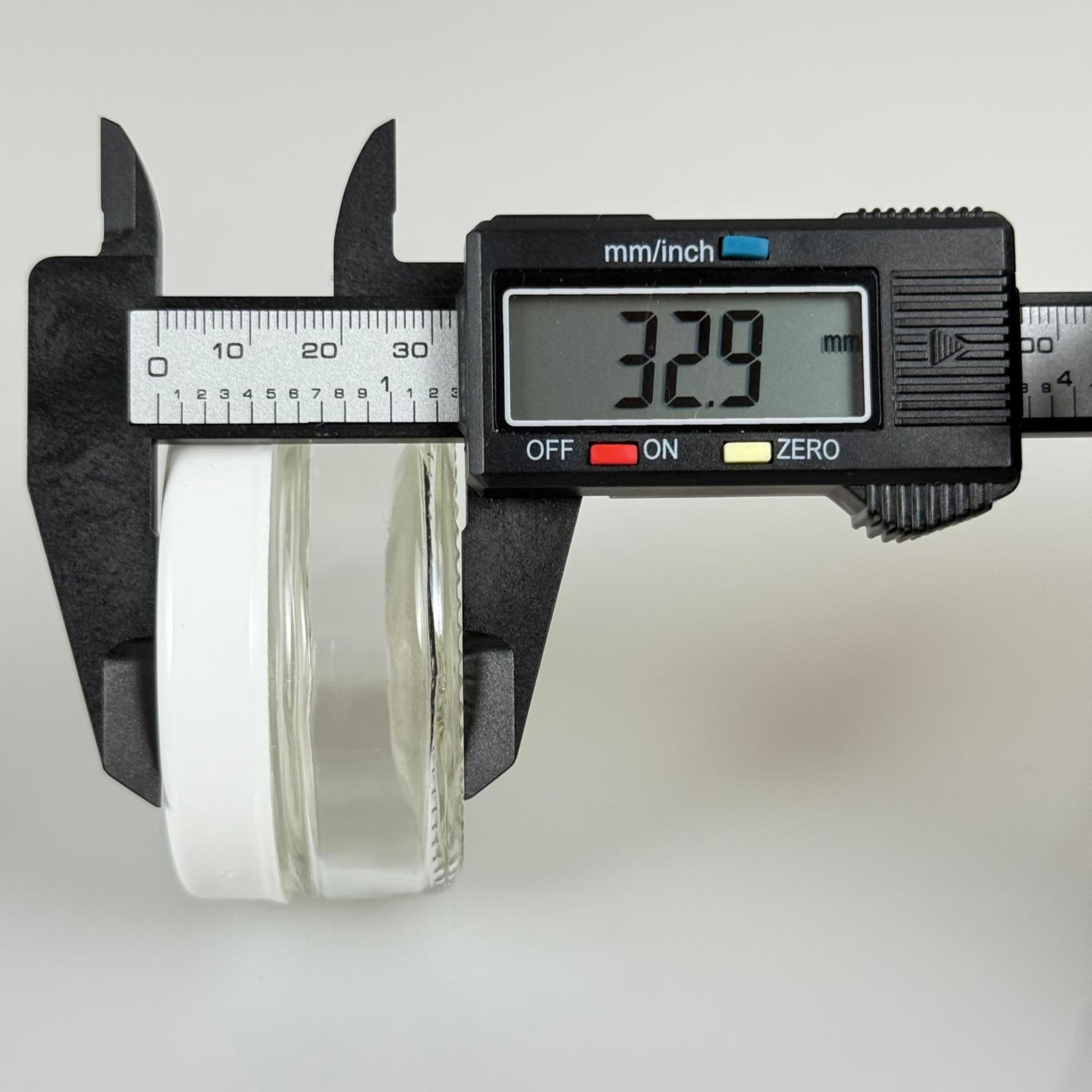 50 CC CAM KREM KAVANOZU - BEYAZ PLASTİK KAPAKLI - 50 ML CAM PAŞABAHÇE KREM KAVANOZU